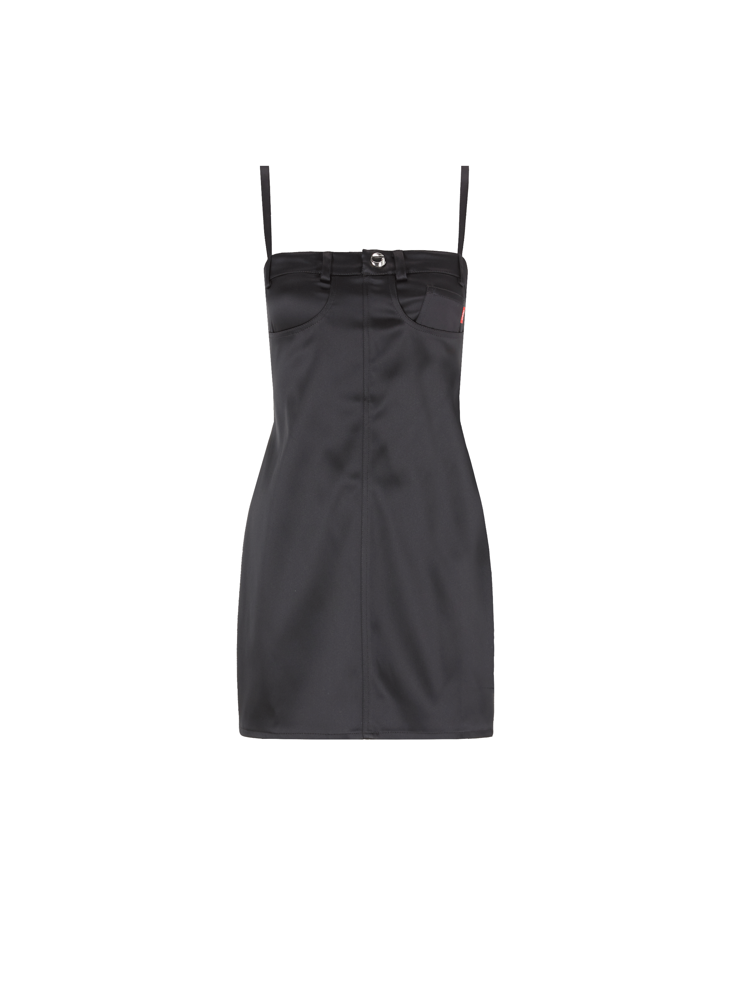 Robe mini bustier satinée