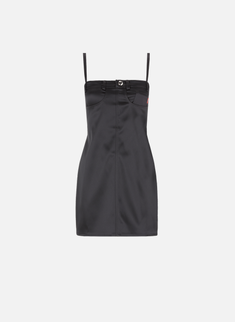Satin strapless mini dress BlackCOPERNI 