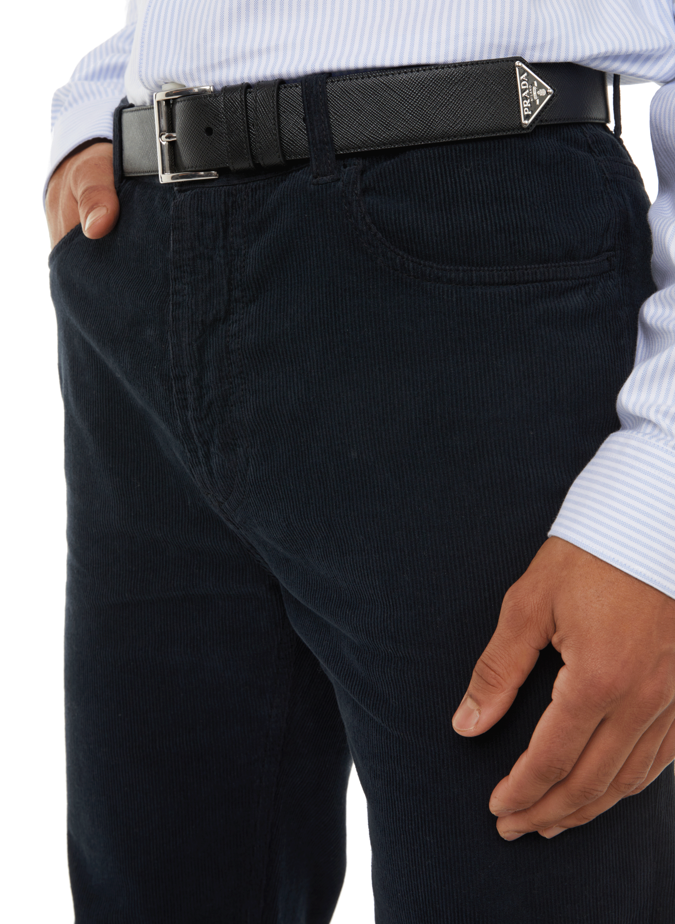 Leather belt PRADA Black