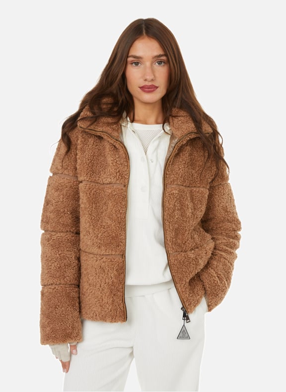 Doudoune moncler femme marron best sale