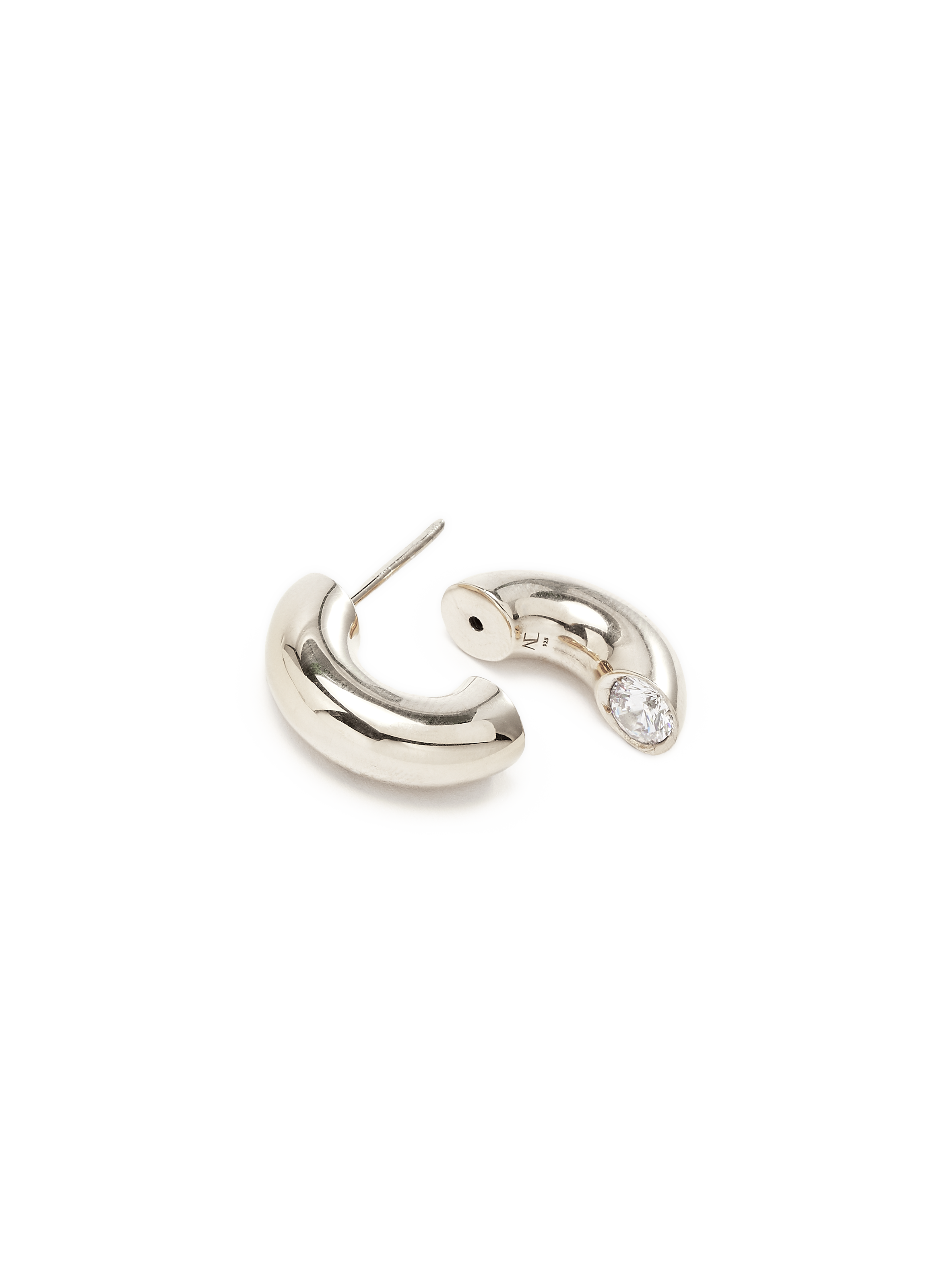 Clear Blown Peekaboo Earring ALAN CROCETTI Silver