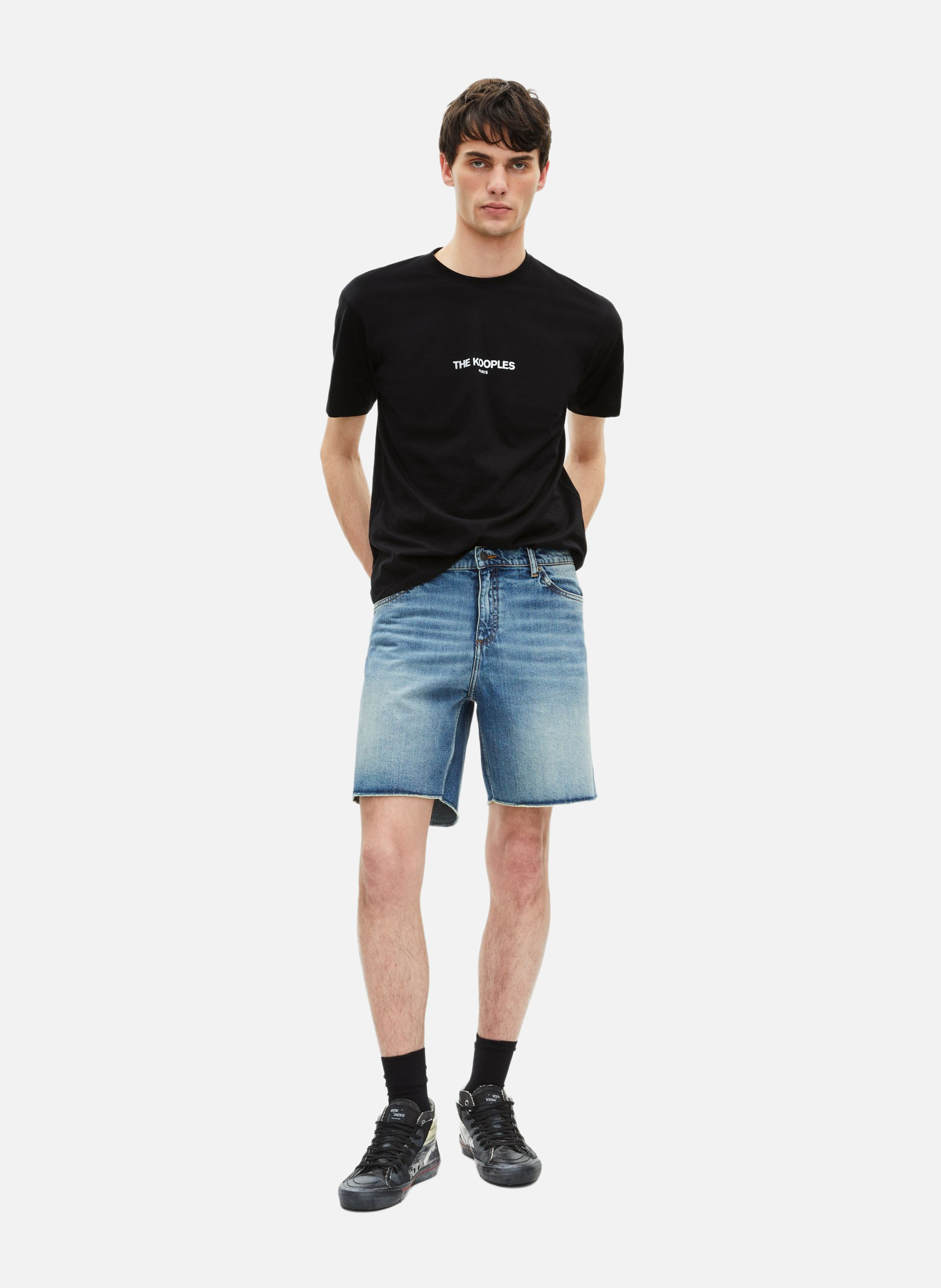 T-shirt imprimé en coton THE KOOPLES Noir