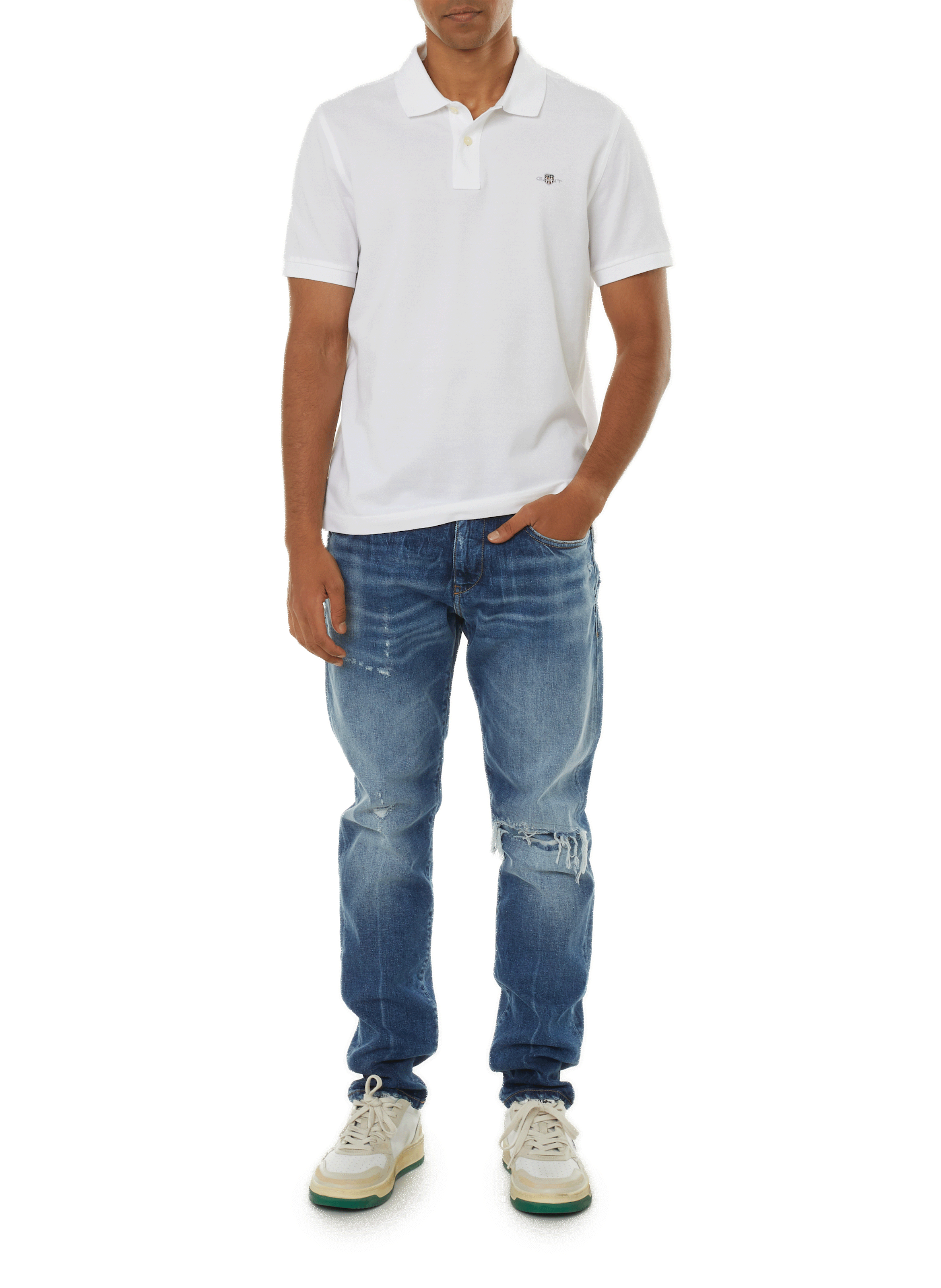 Cotton T-shirt GANT White