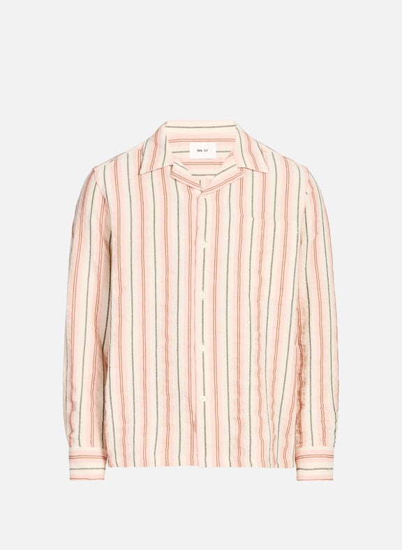 Cotton blend shirt Pink by NN.07 NN.07 Cotton blend shirt Pink