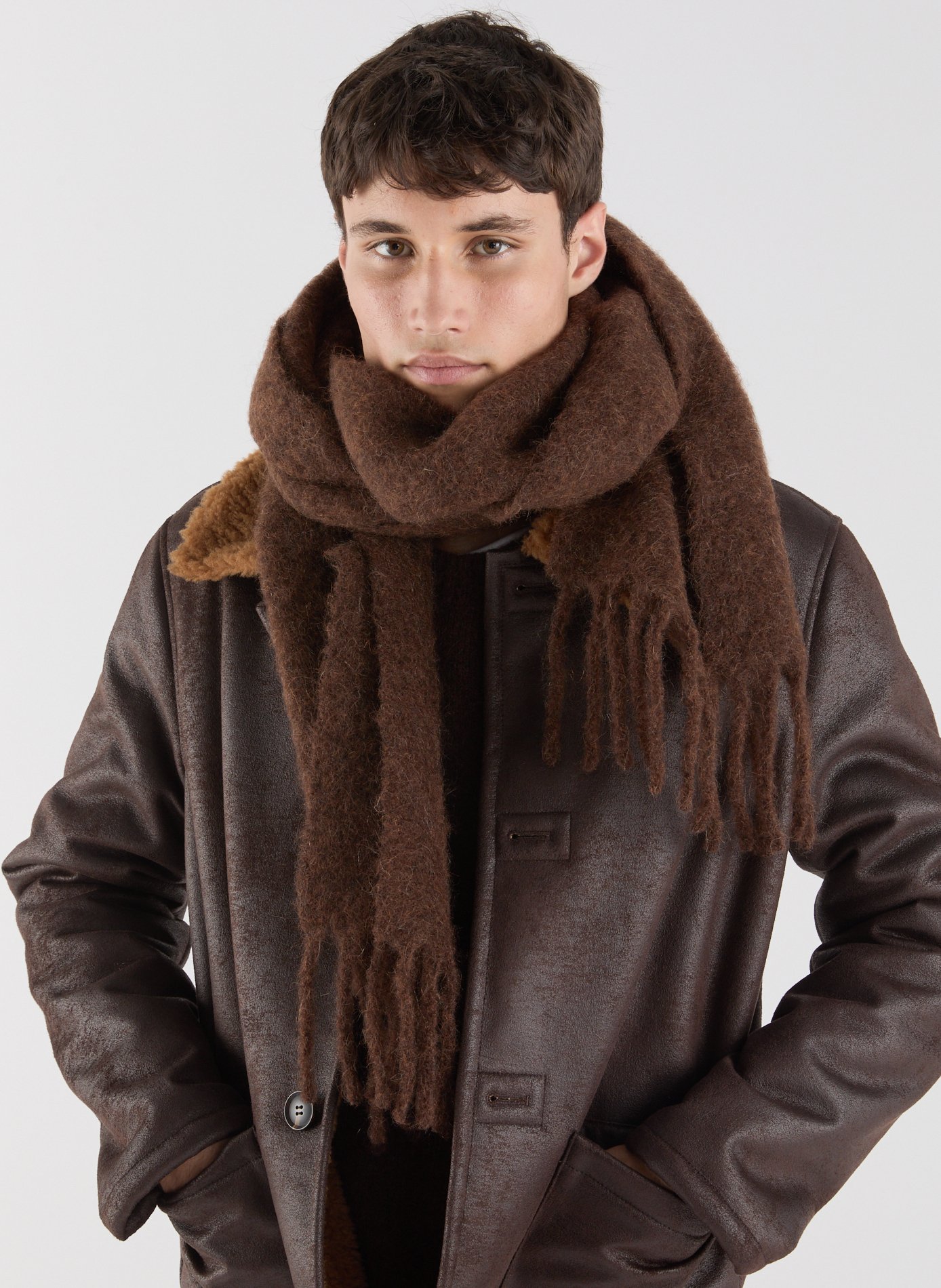 Alpaca blend scarf SAISON 1865 Pink