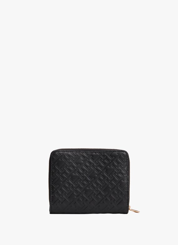 Portefeuille à rabat et monogramme TH | Noir by TOMMY HILFIGER Portefeuille à rabat et monogramme TH Noir