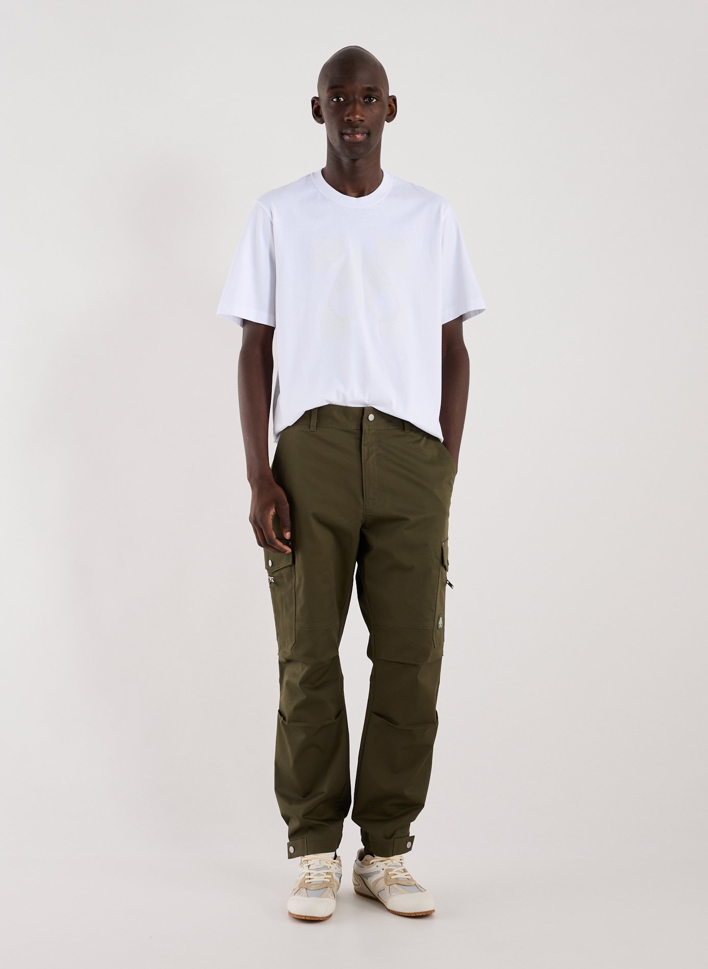 Cotton Logo T-shirt MOOSE KNUCKLES White