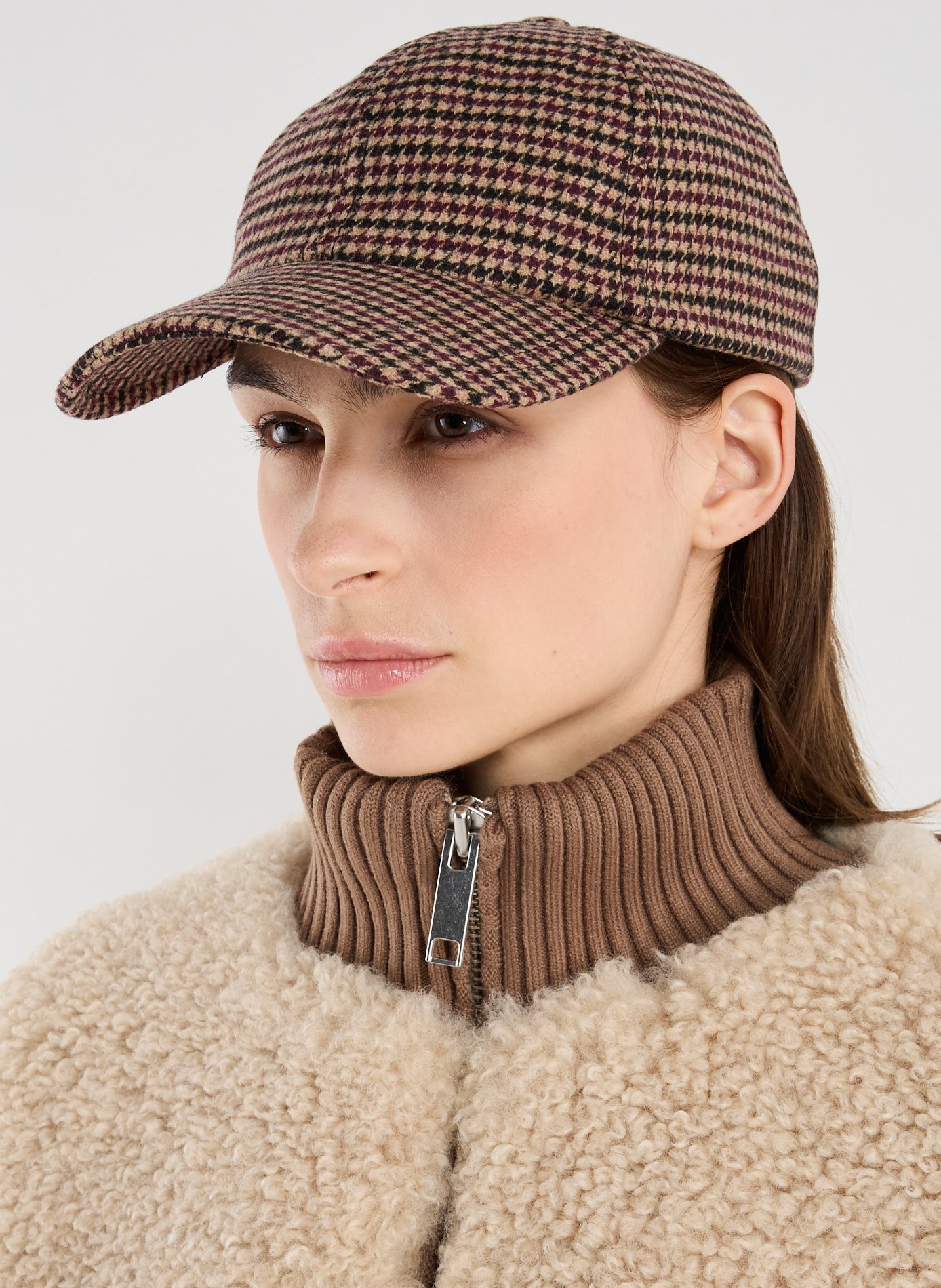 Casquette imprimé pied de poule SAISON 1865 Rouge