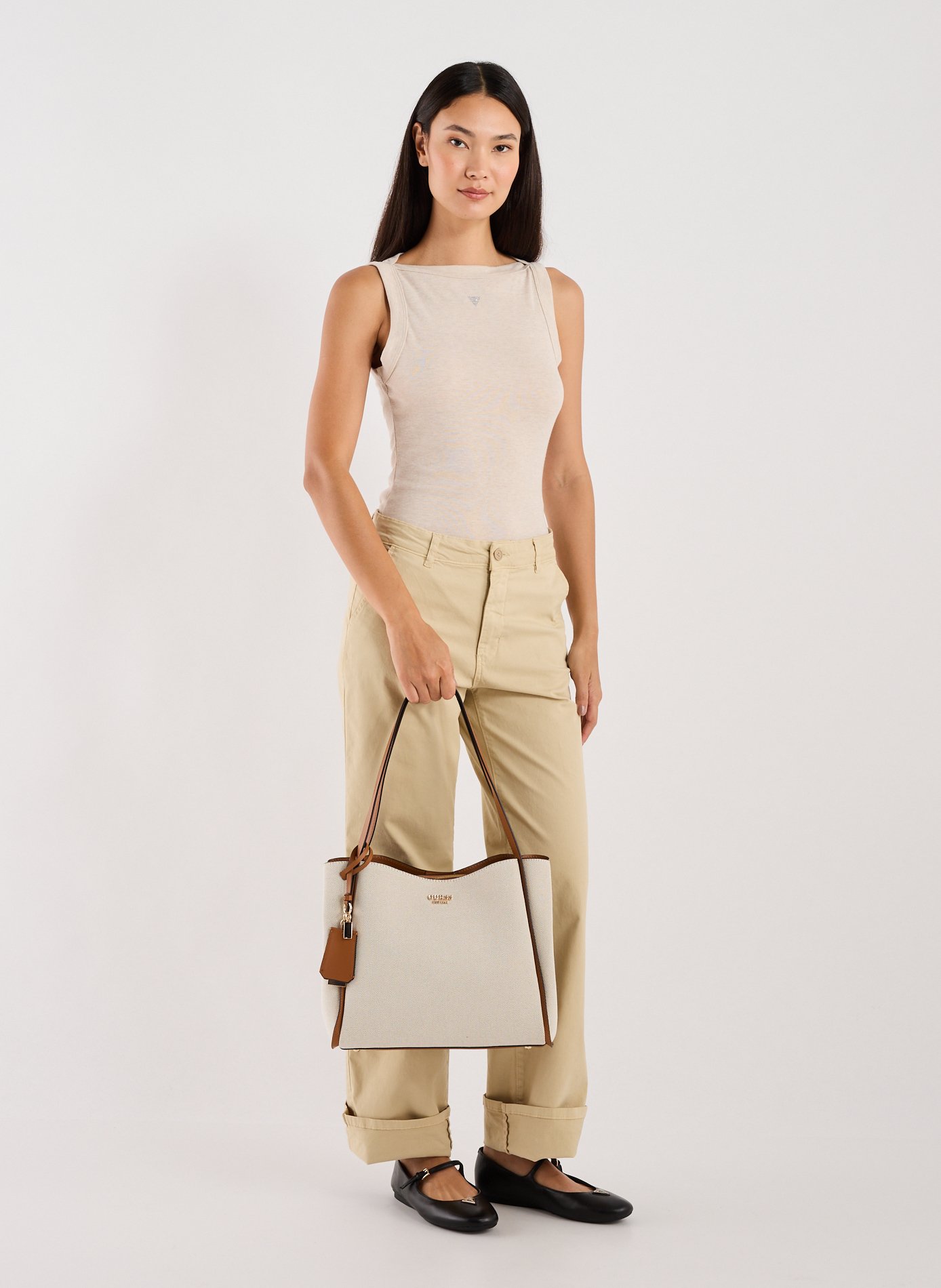 Sac porté épaule Nicolette en coton mélangé GUESS Multicolore