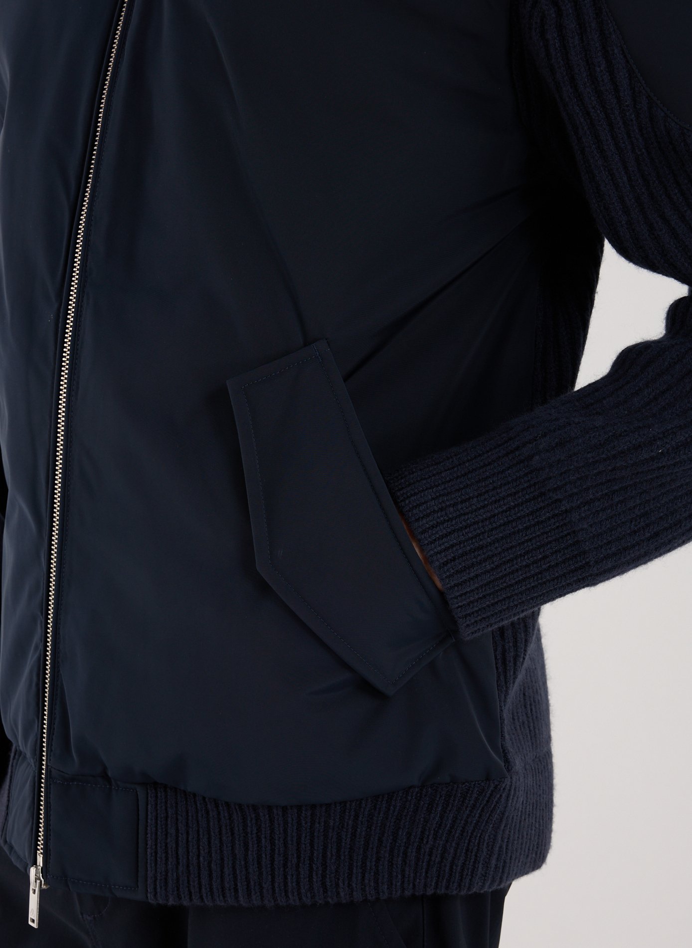 Wool blend jacket MOOSE KNUCKLES Blue