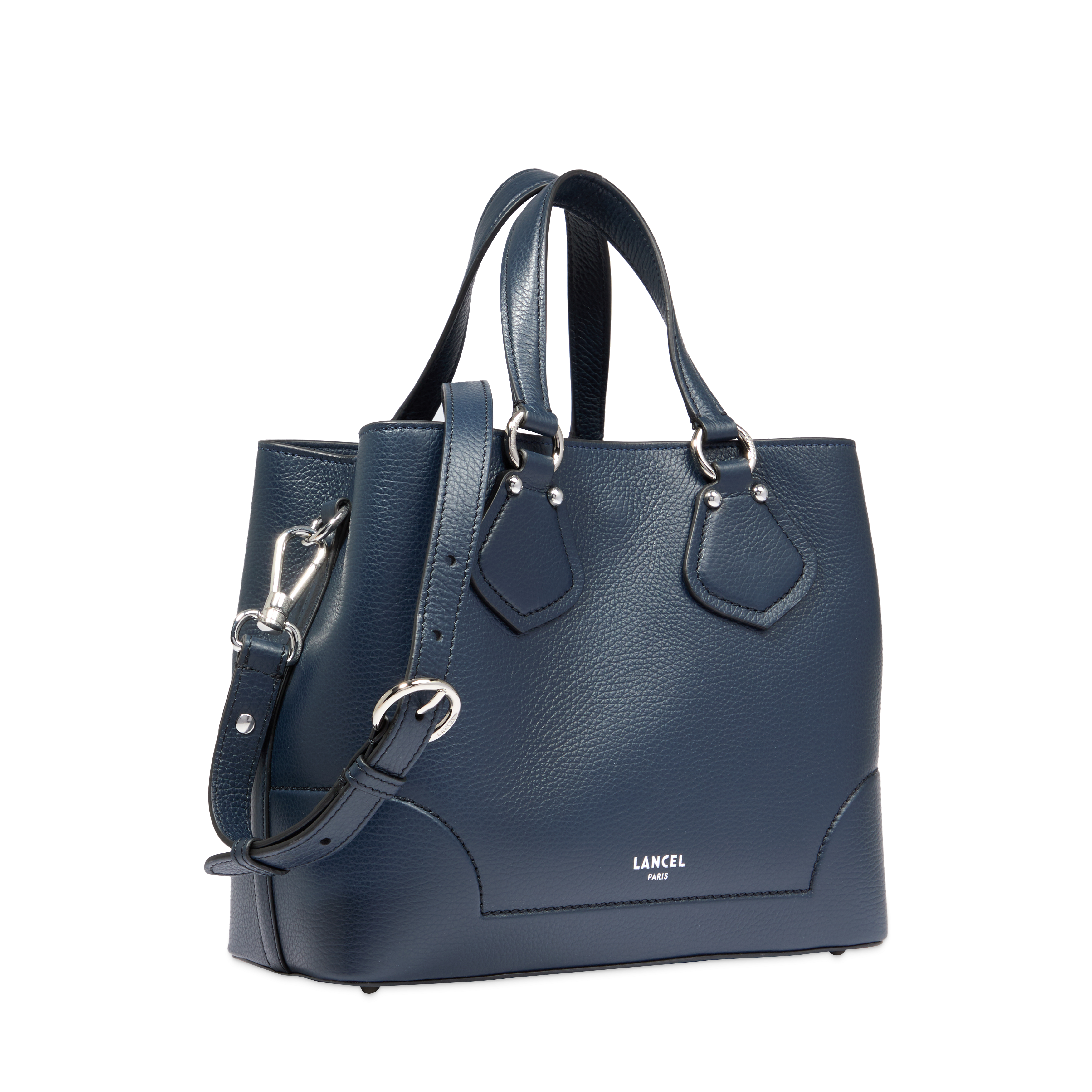 Sac carryall zippé s neo izy de lancel en cuir LANCEL Bleu
