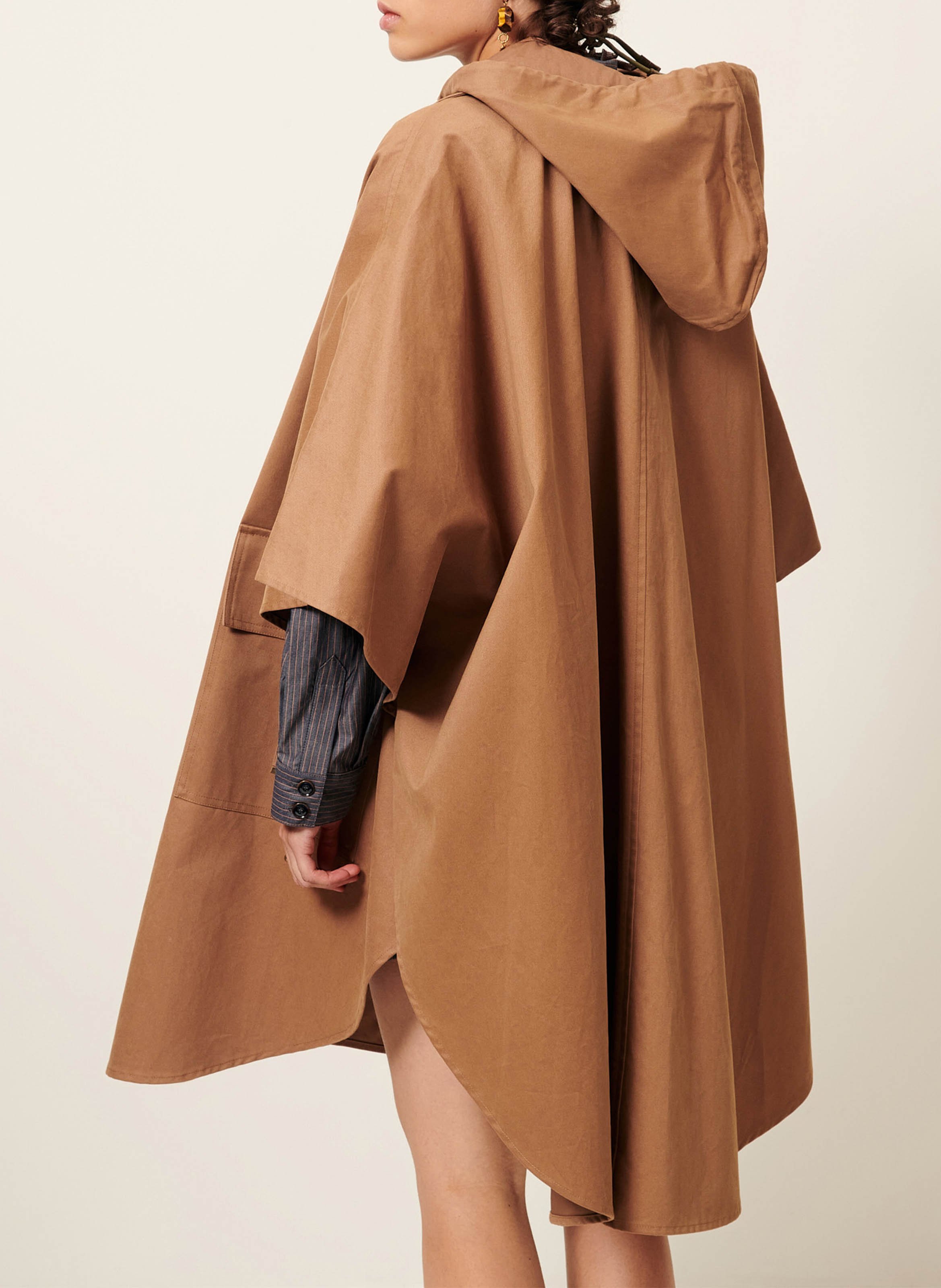 Cape oversize en coton castelwick SESSUN Beige