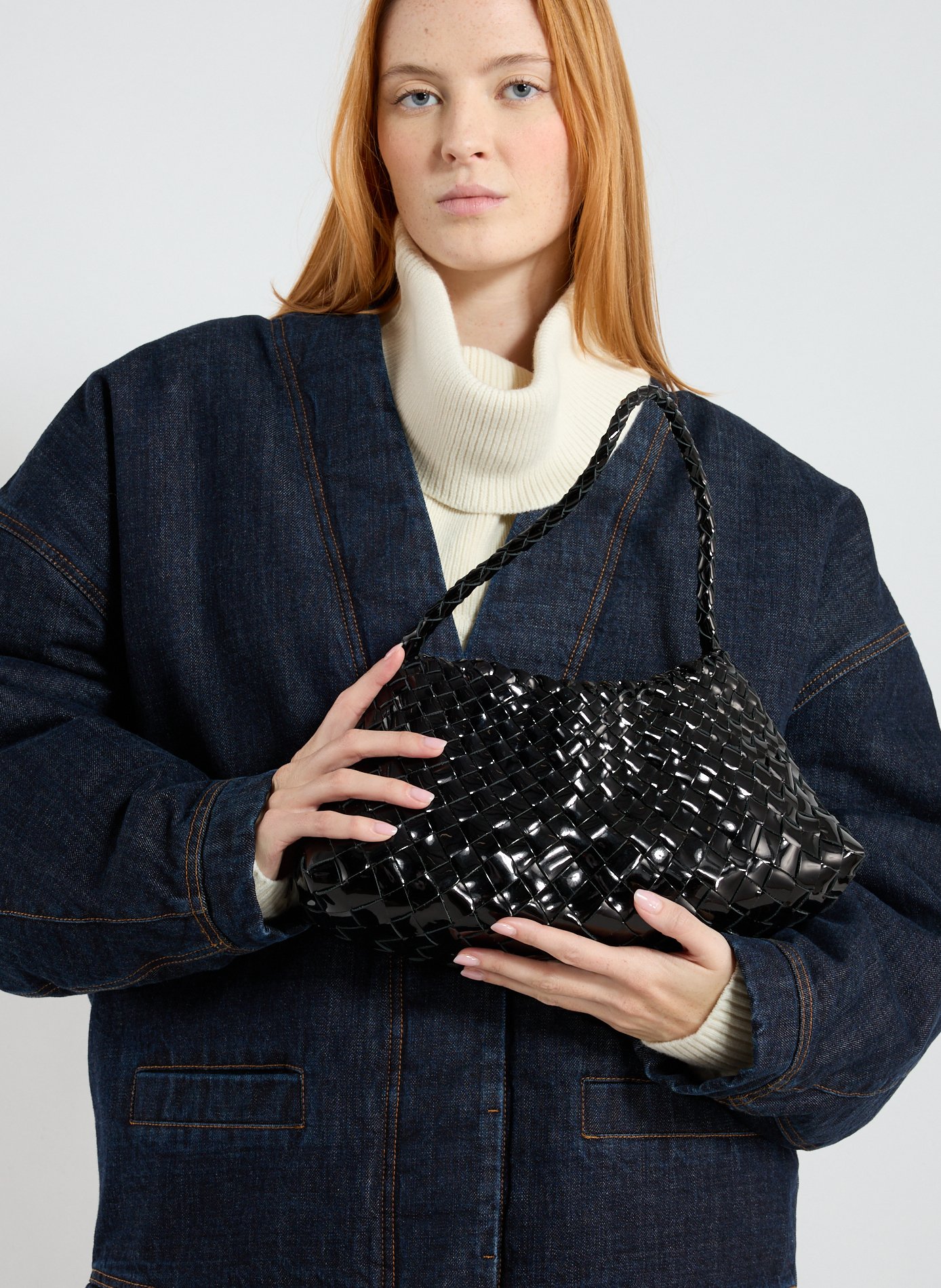 Rosanna leather handbag DRAGON DIFFUSION Black