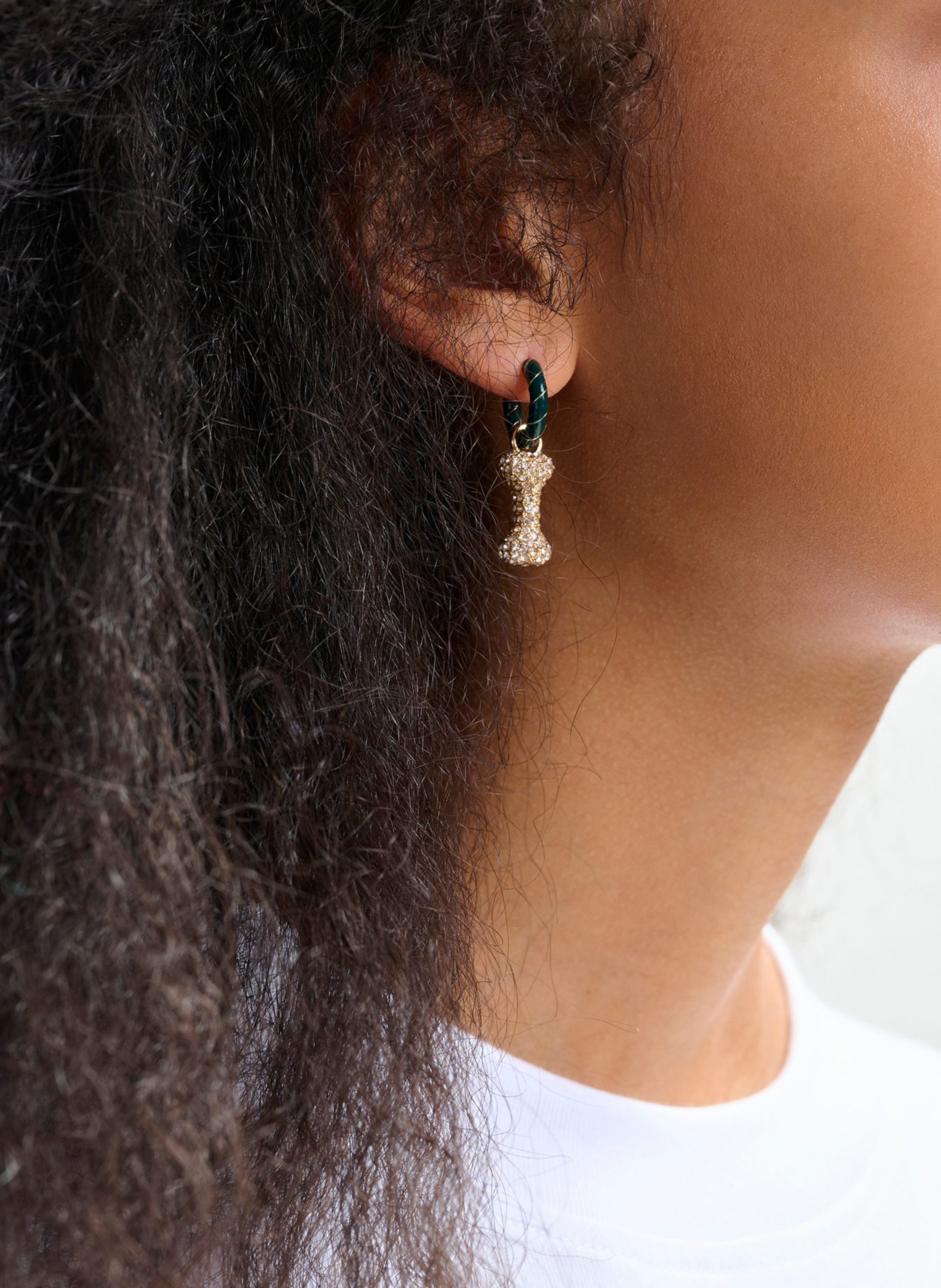 Boucles d'oreilles fantaisies jabbit ESSENTIEL ANTWERP Vert