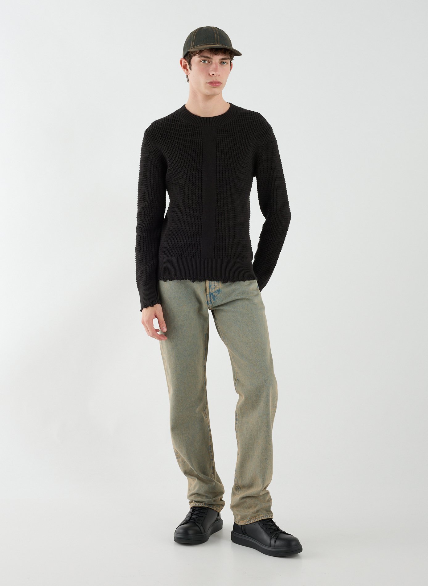 Casquette jean en coton LEVIS ACCESSOIRES Bleu