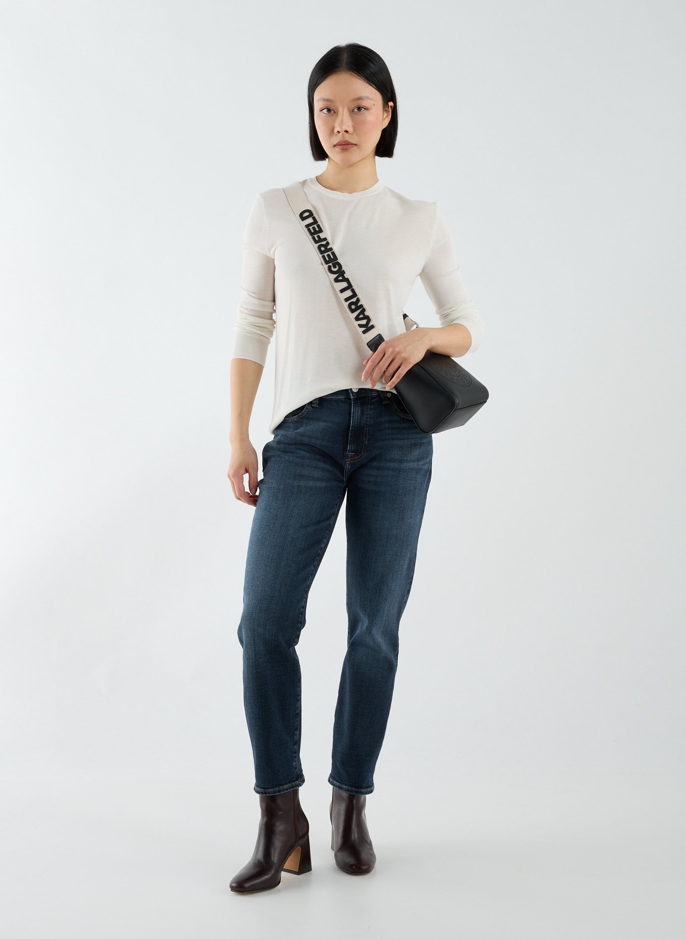 Pull à col rond CALVIN KLEIN Beige