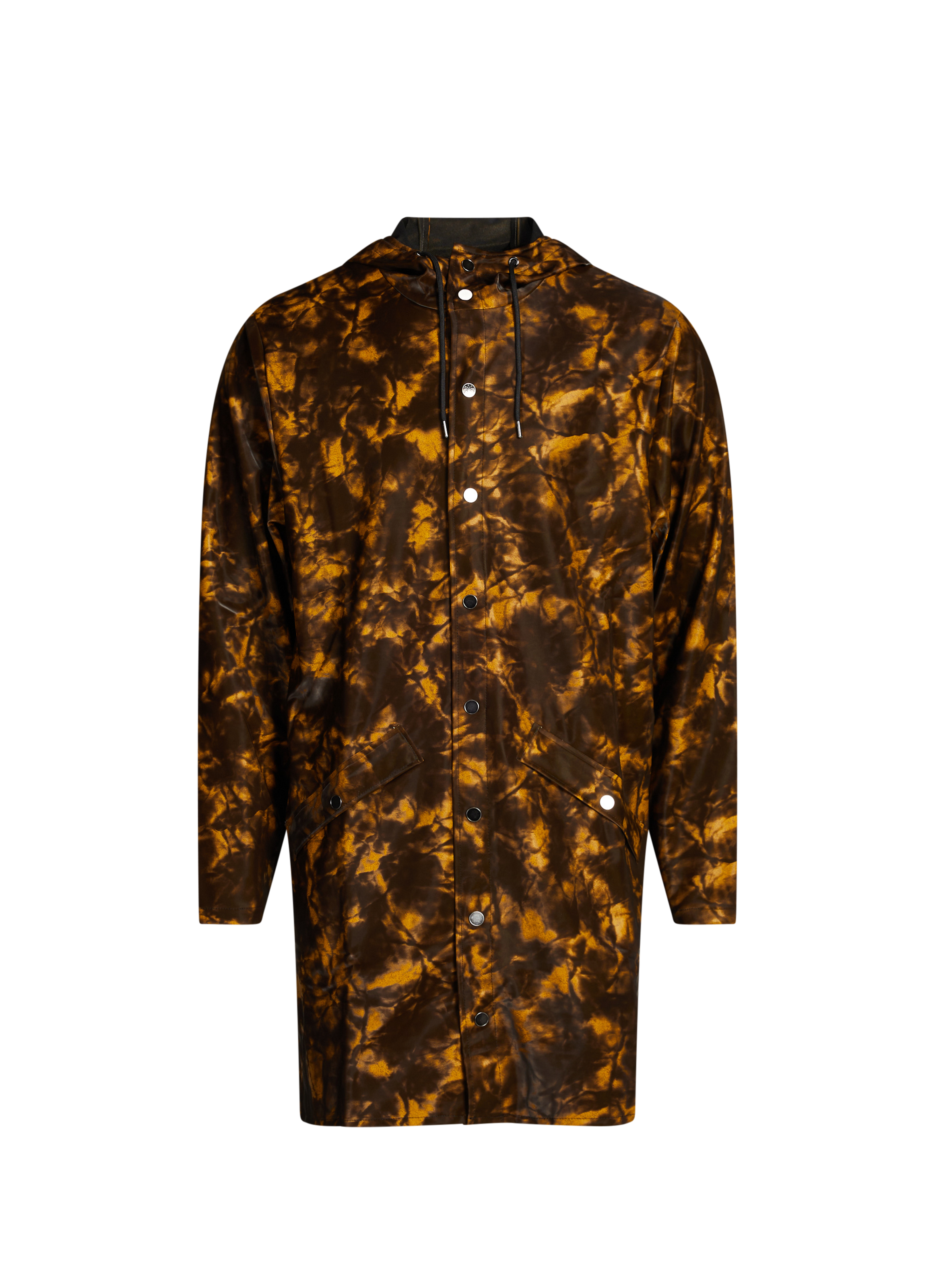 RAINS Imperméable long à capuche Marron