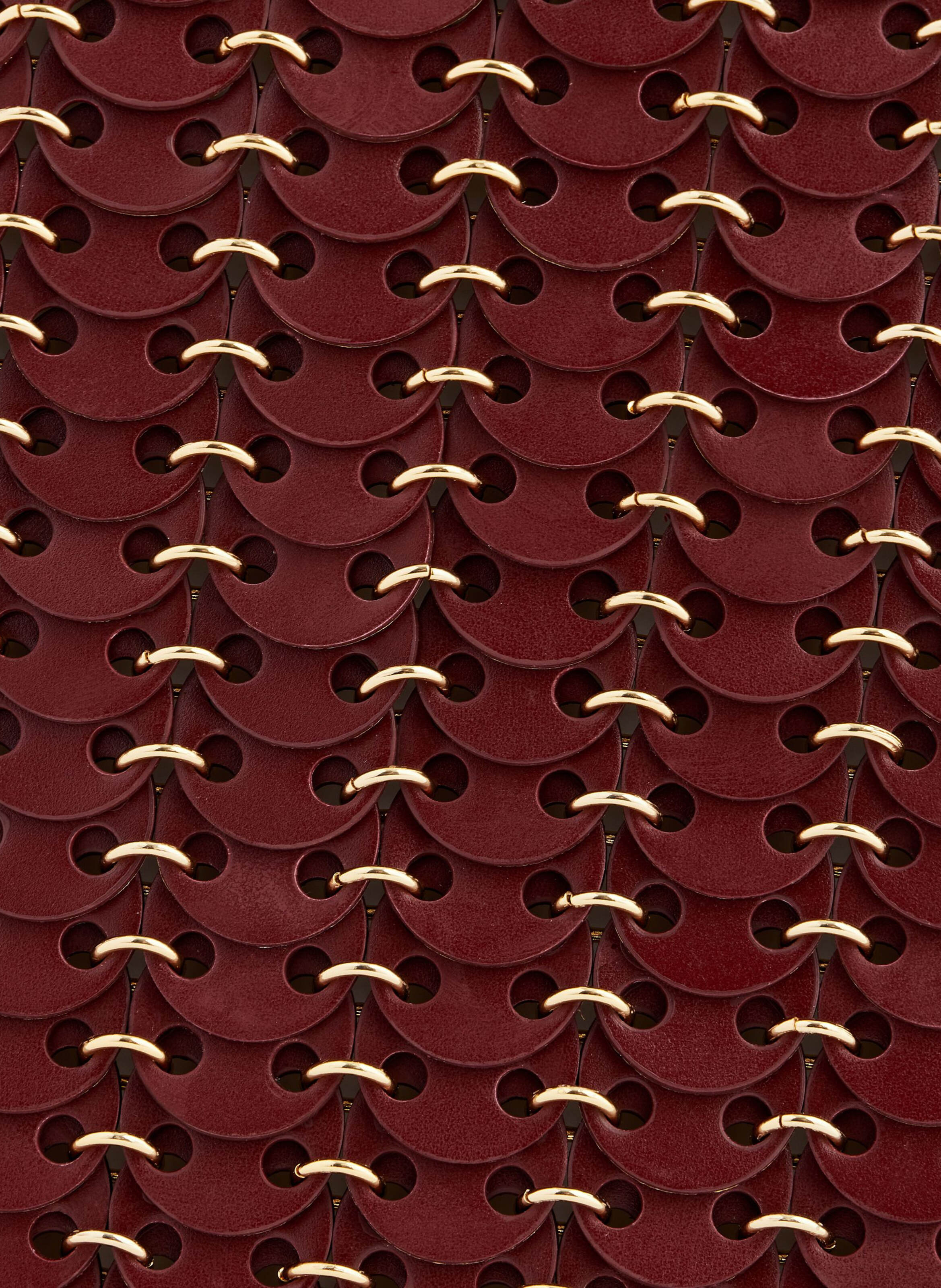 Sac flip 1969 en cuir réversible RABANNE Rouge