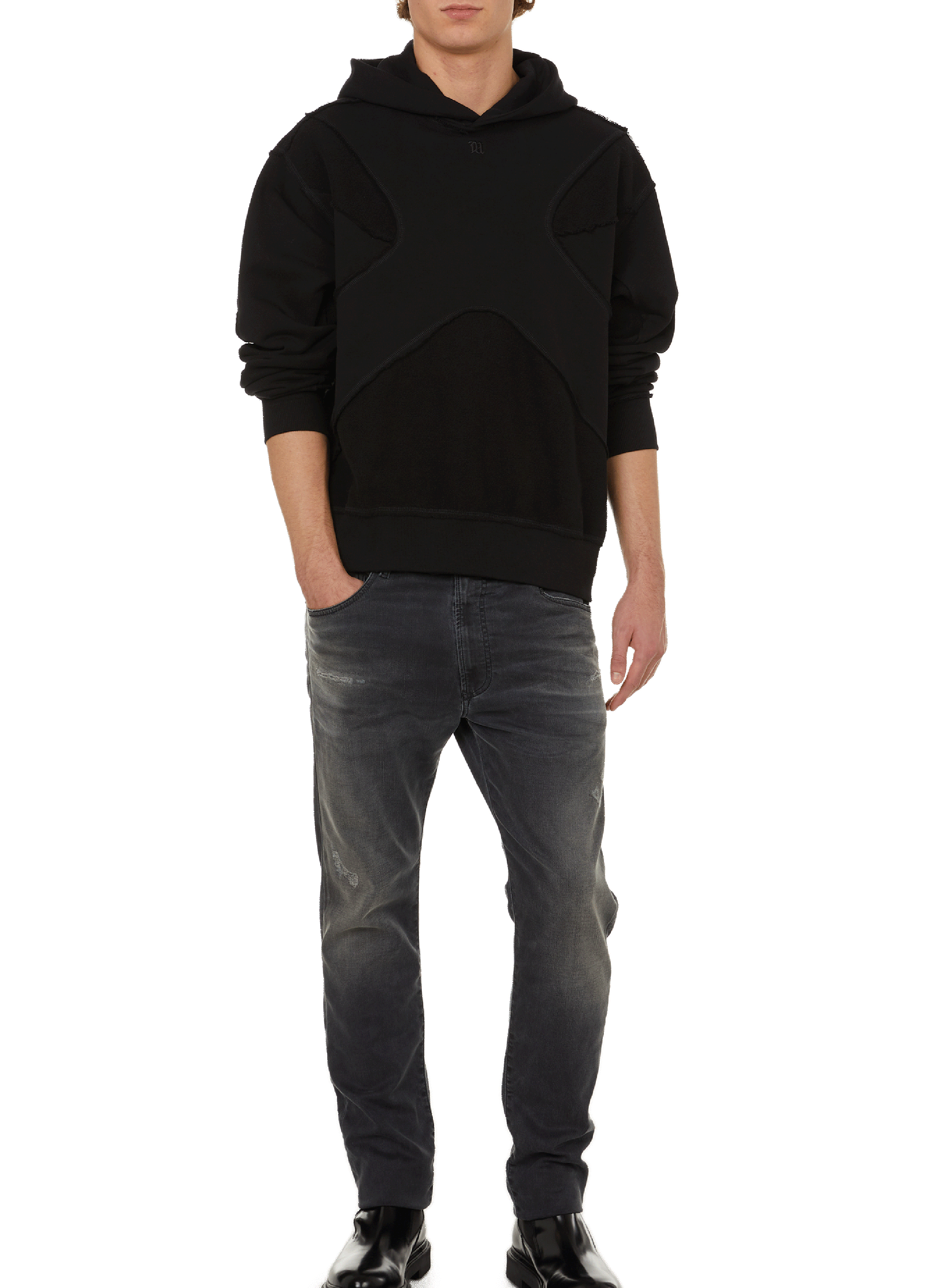 Katoenen hoodie MISBHV Zwart