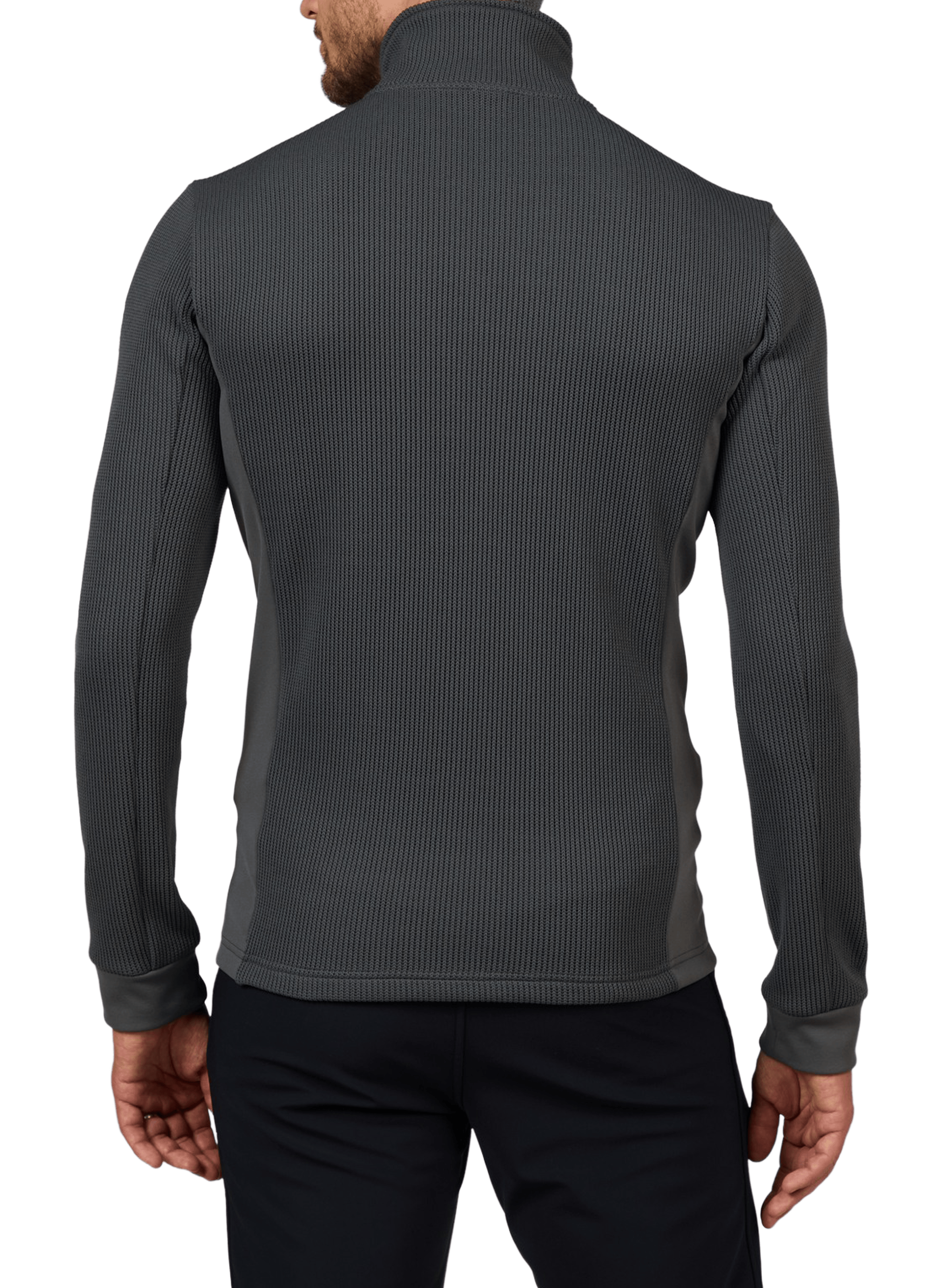 Zip-up sweater with high collar ROSSIGNOL Grey