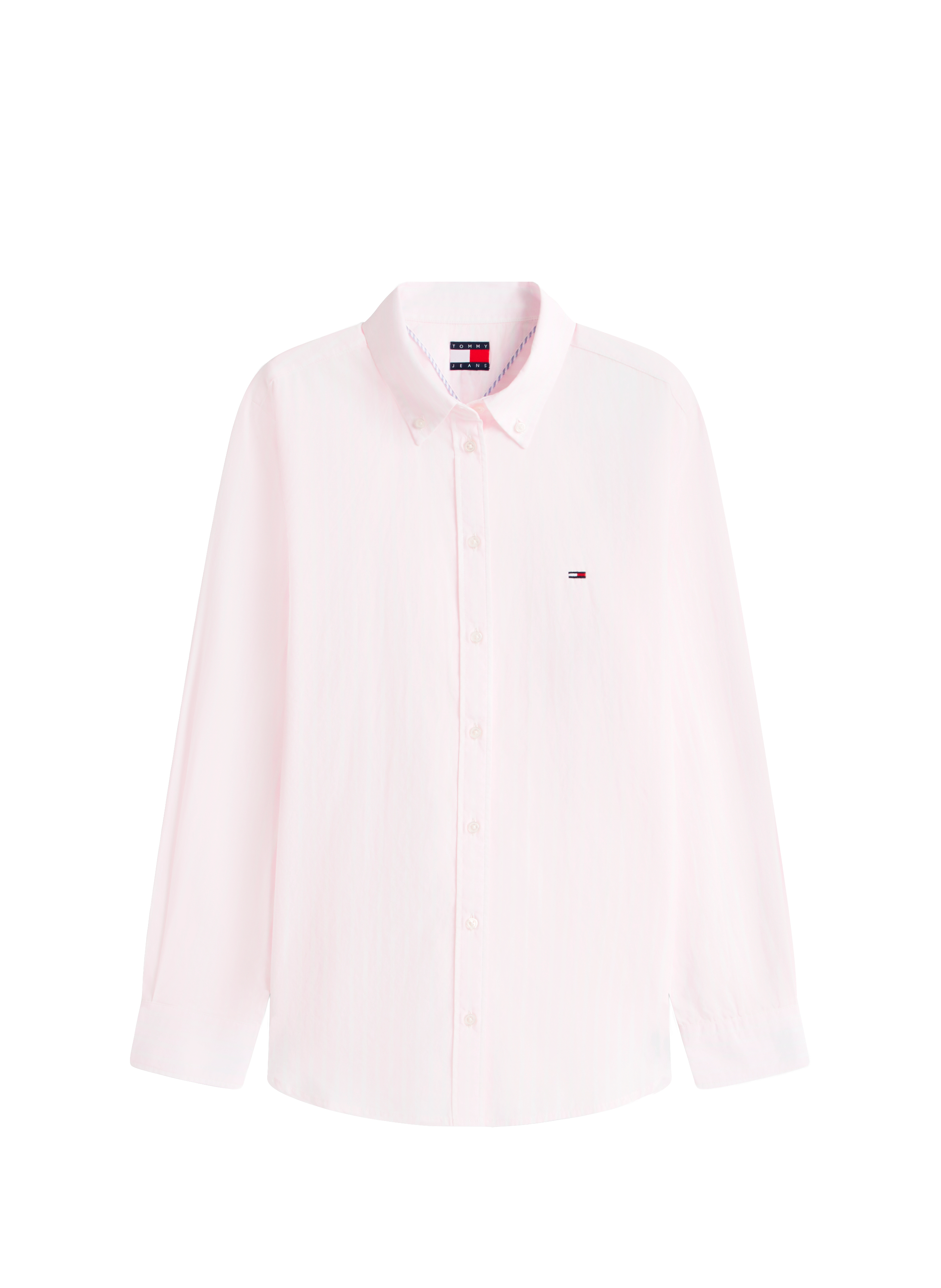 Straight striped cotton shirt TOMMY HILFIGER Pink