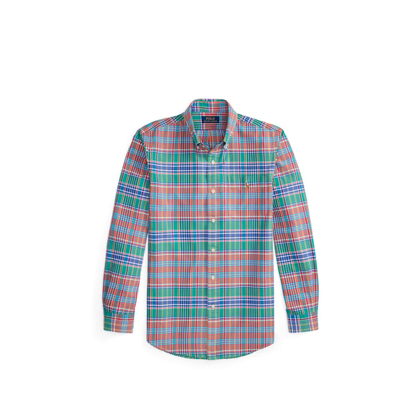Polo Chemise à carreaux en coton