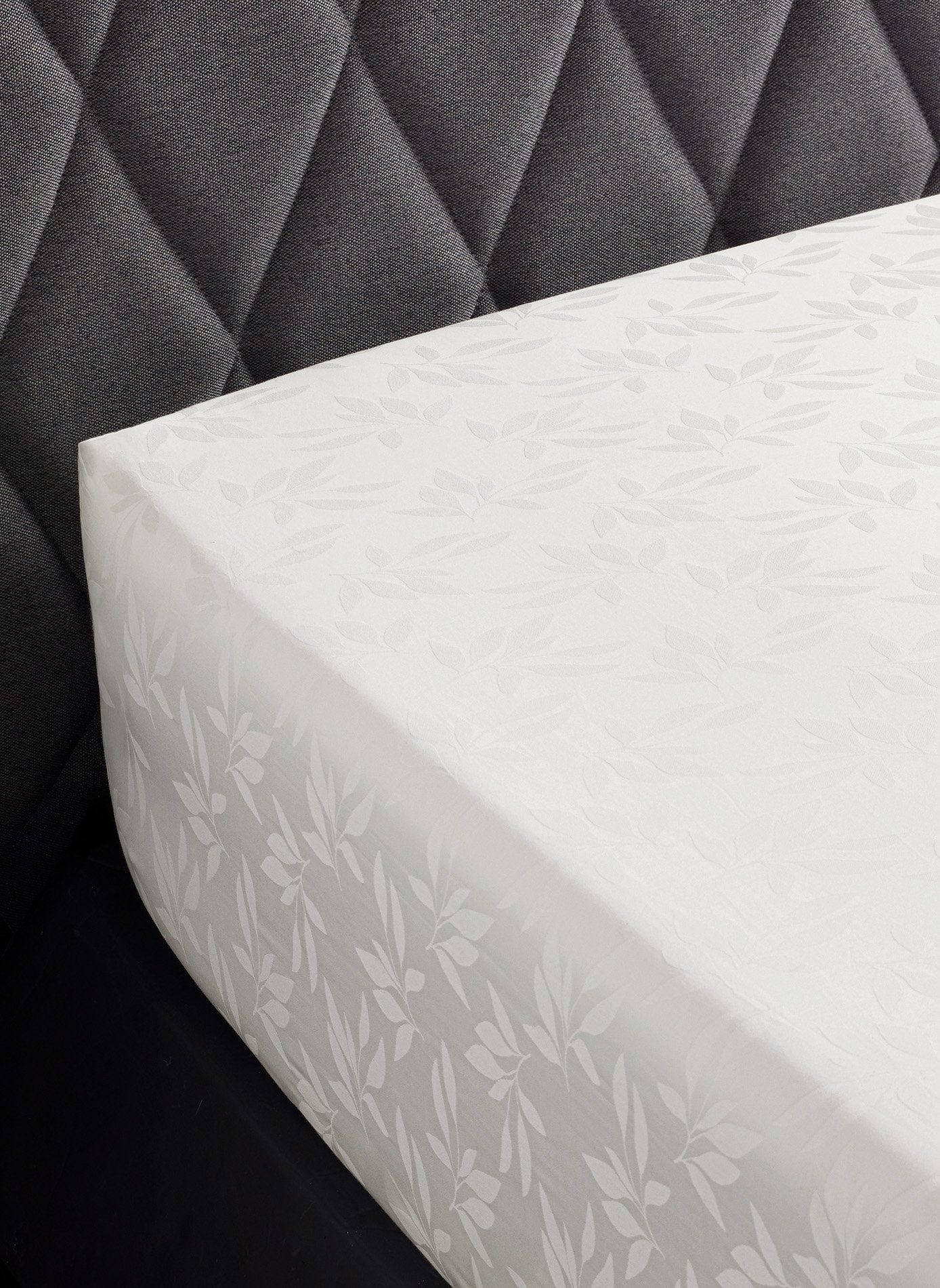 Drap housse cristal ANNE DE SOLENE Blanc