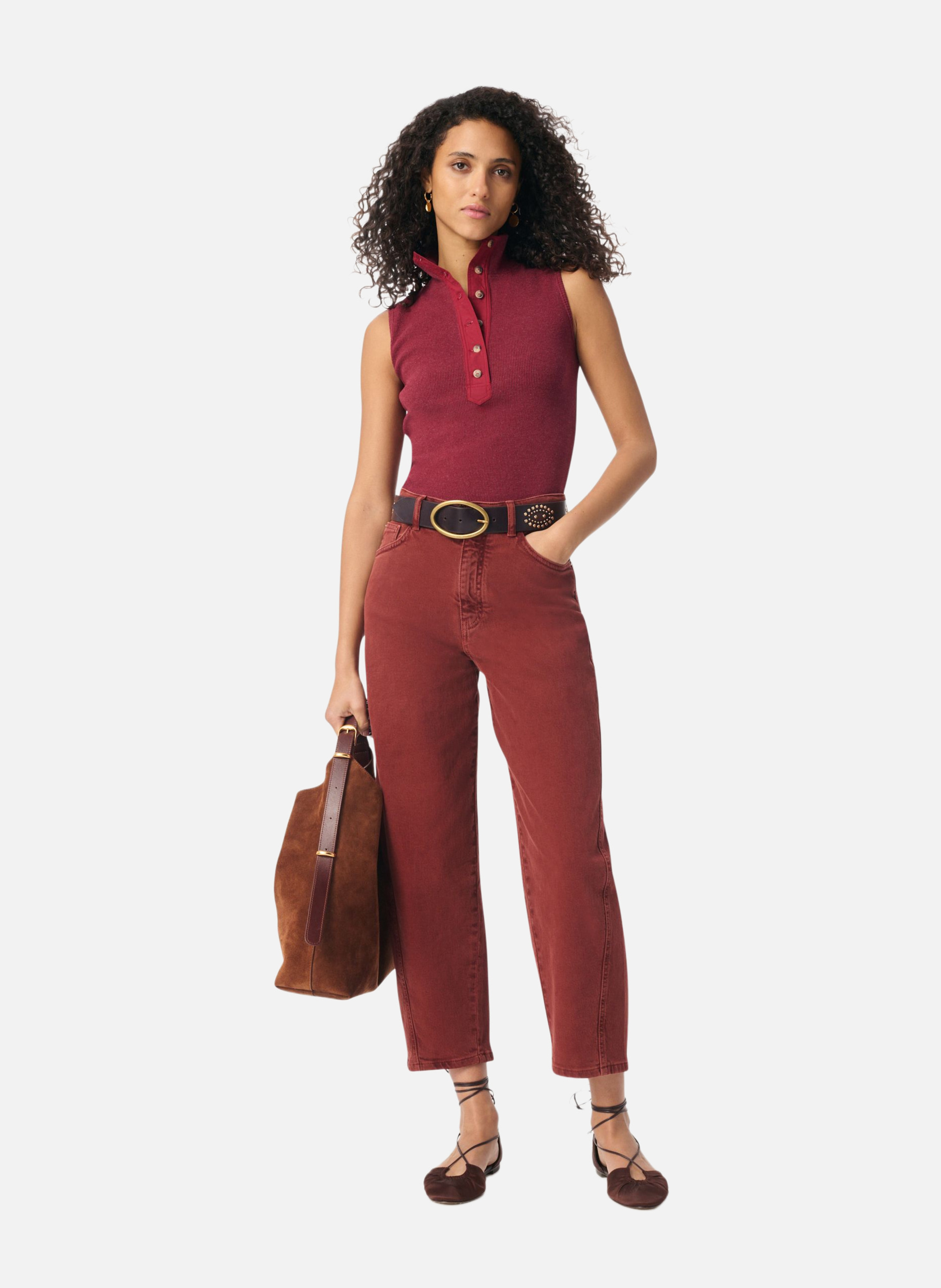 Top geranium VANESSA BRUNO Rouge