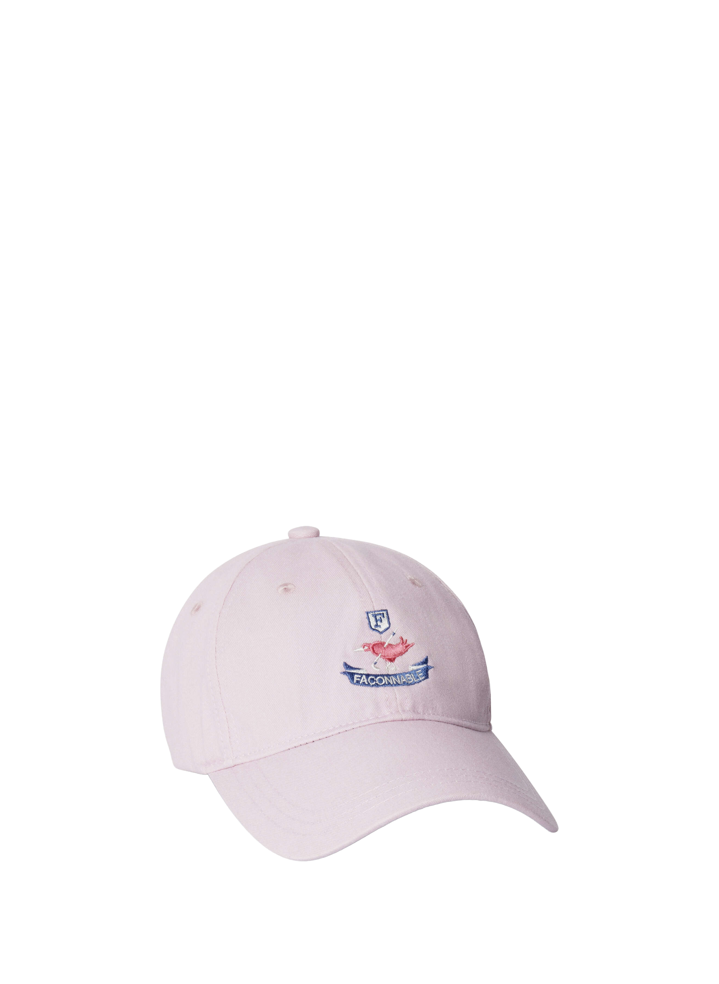 Casquette brodée en coton FACONNABLE Rose