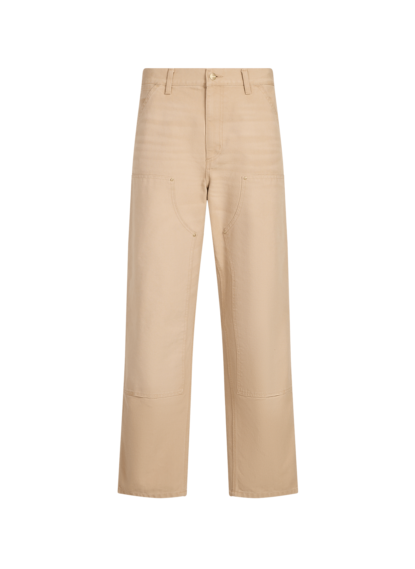 Straight cotton trousers CARHARTT WIP Brown