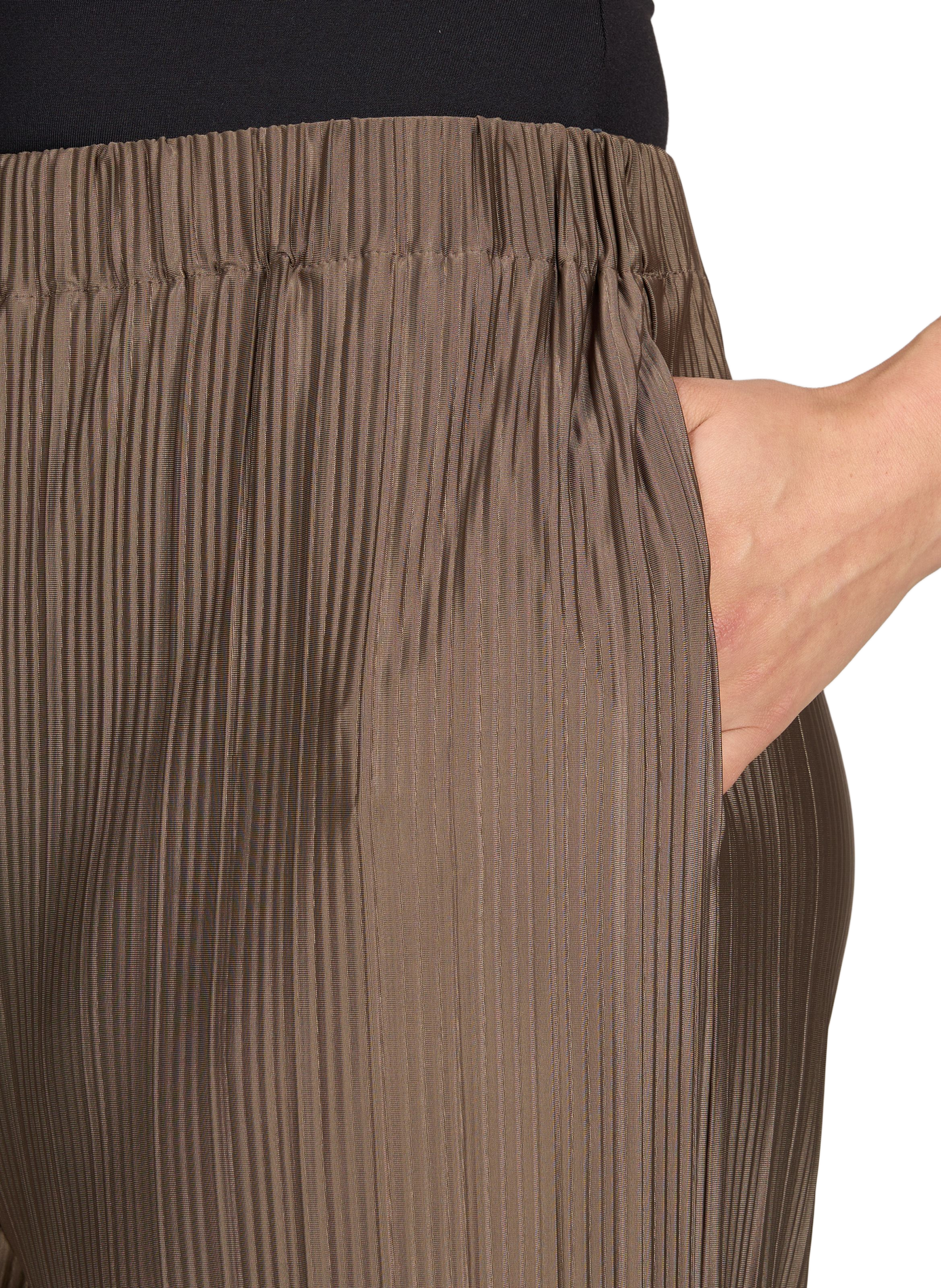 Pantalon fluide plissé Uma SAMSOE SAMSOE Marron