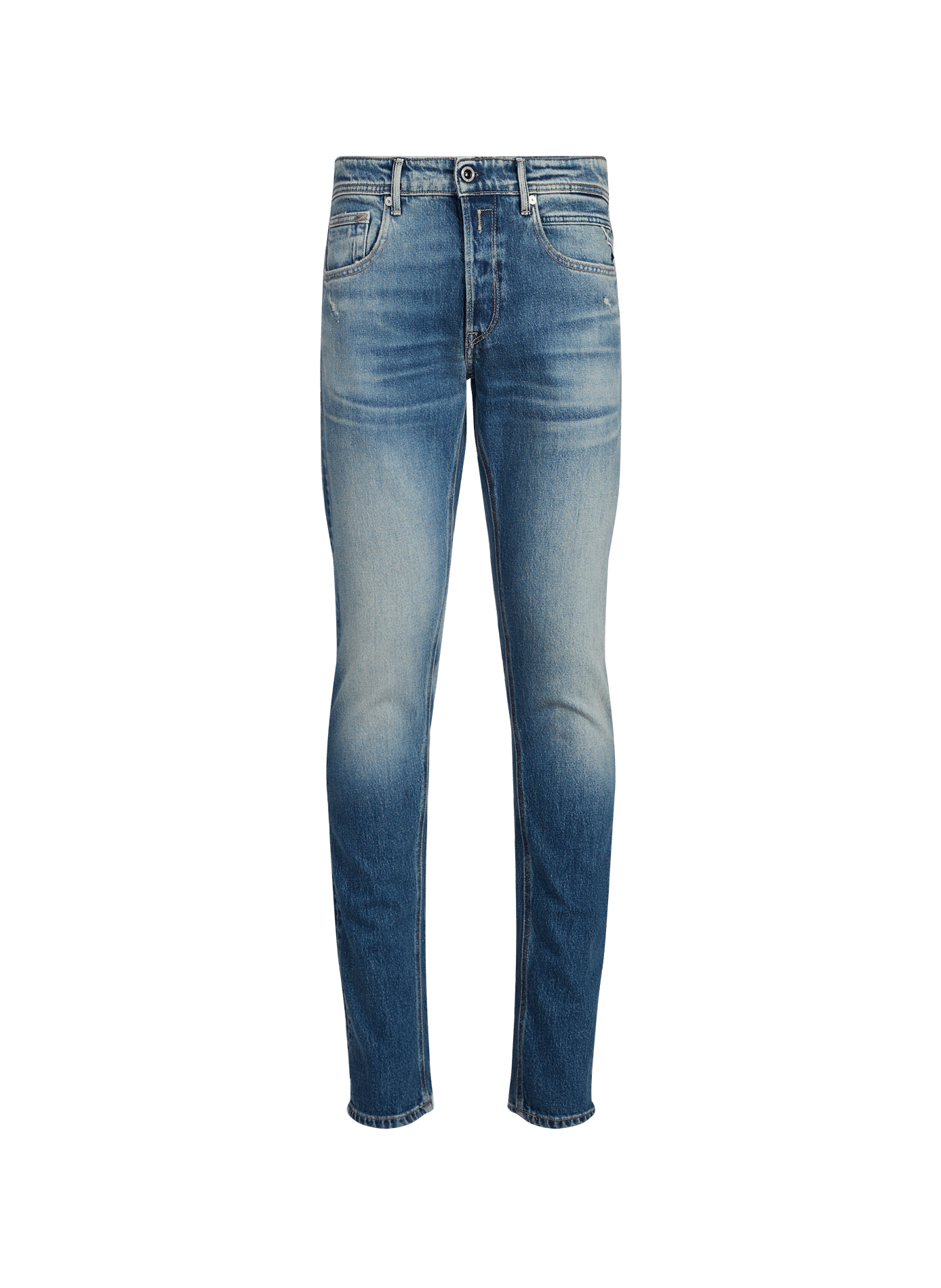 Jean slim délavé Willbi en coton REPLAY Bleu