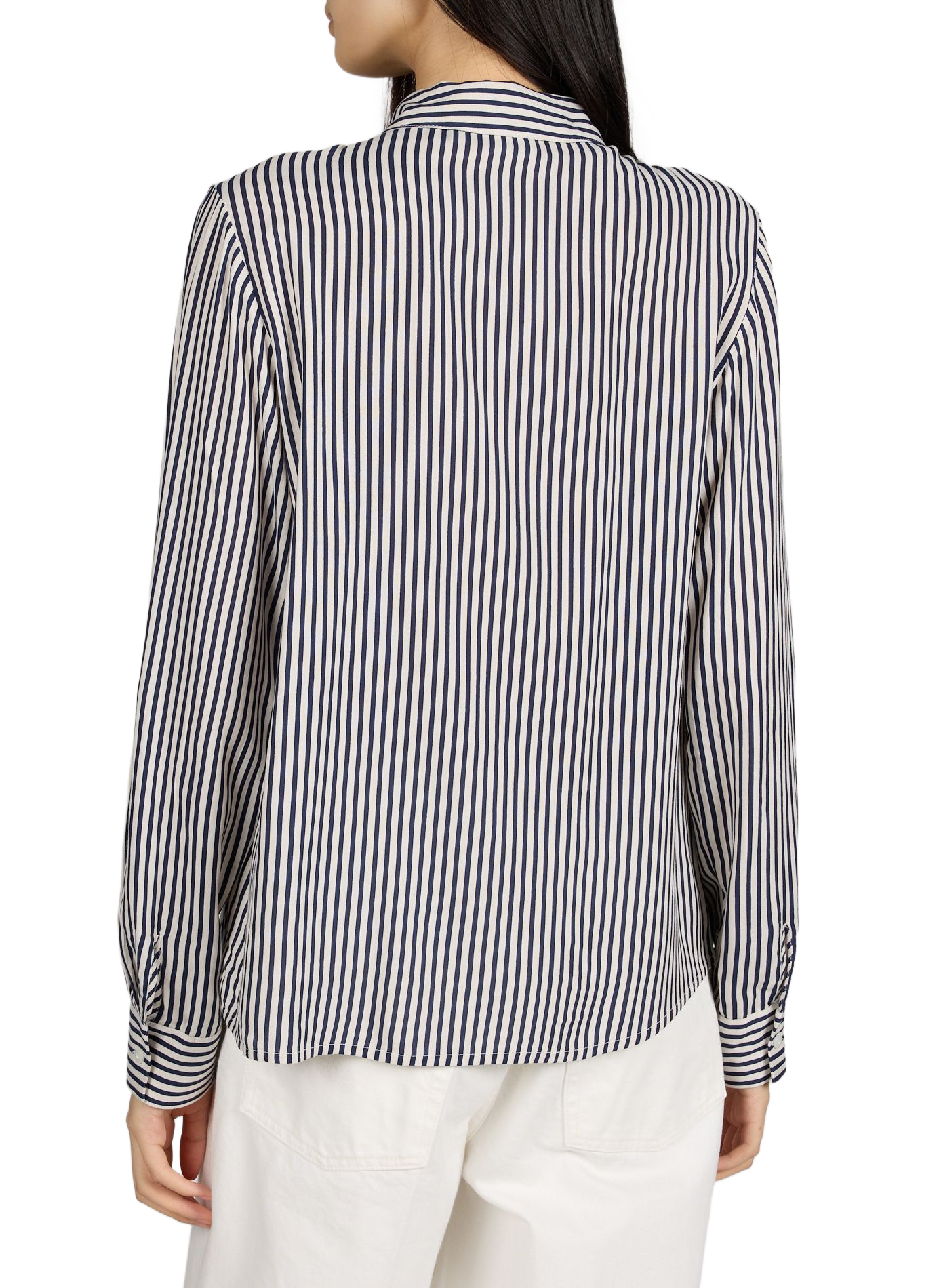 Chemise col classique à rayures VILA Beige