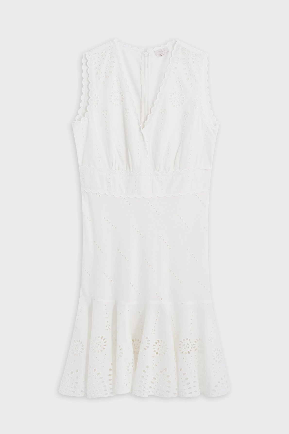 Robe en broderie anglaise - annah PABLO Beige