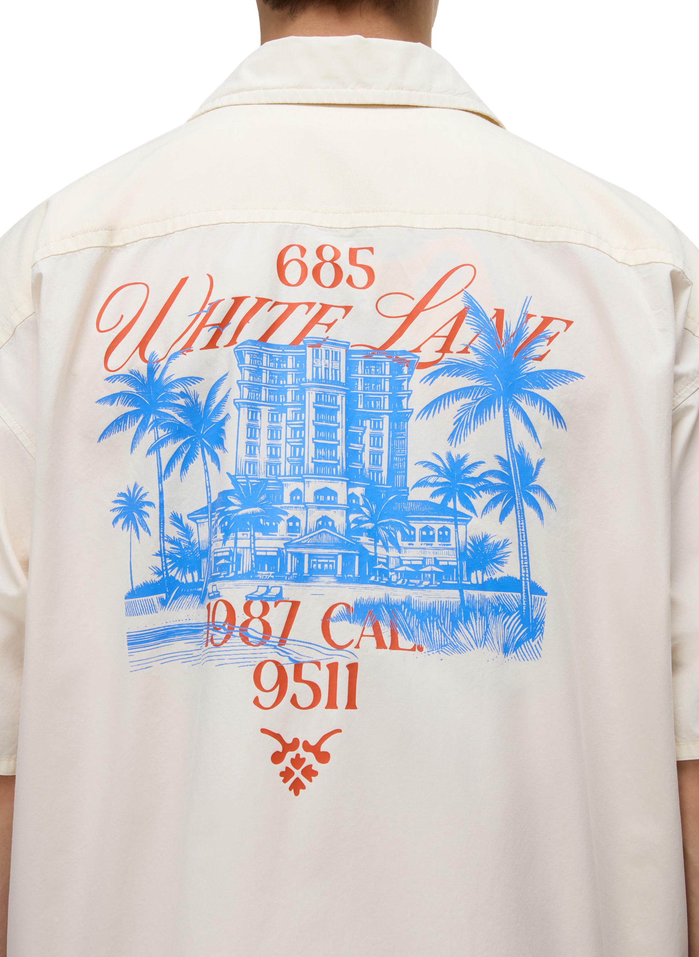 Chemise Oxide imprimée en coton NAPAPIJRI Blanc