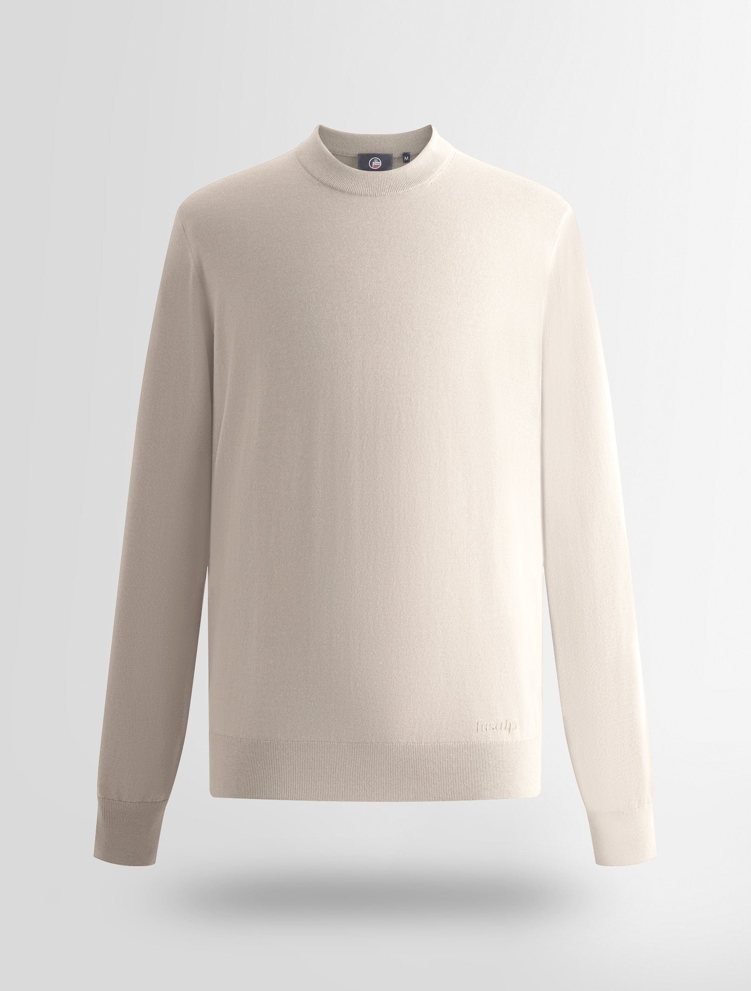 Pull ashtton col rond coupe regular FUSALP Blanc