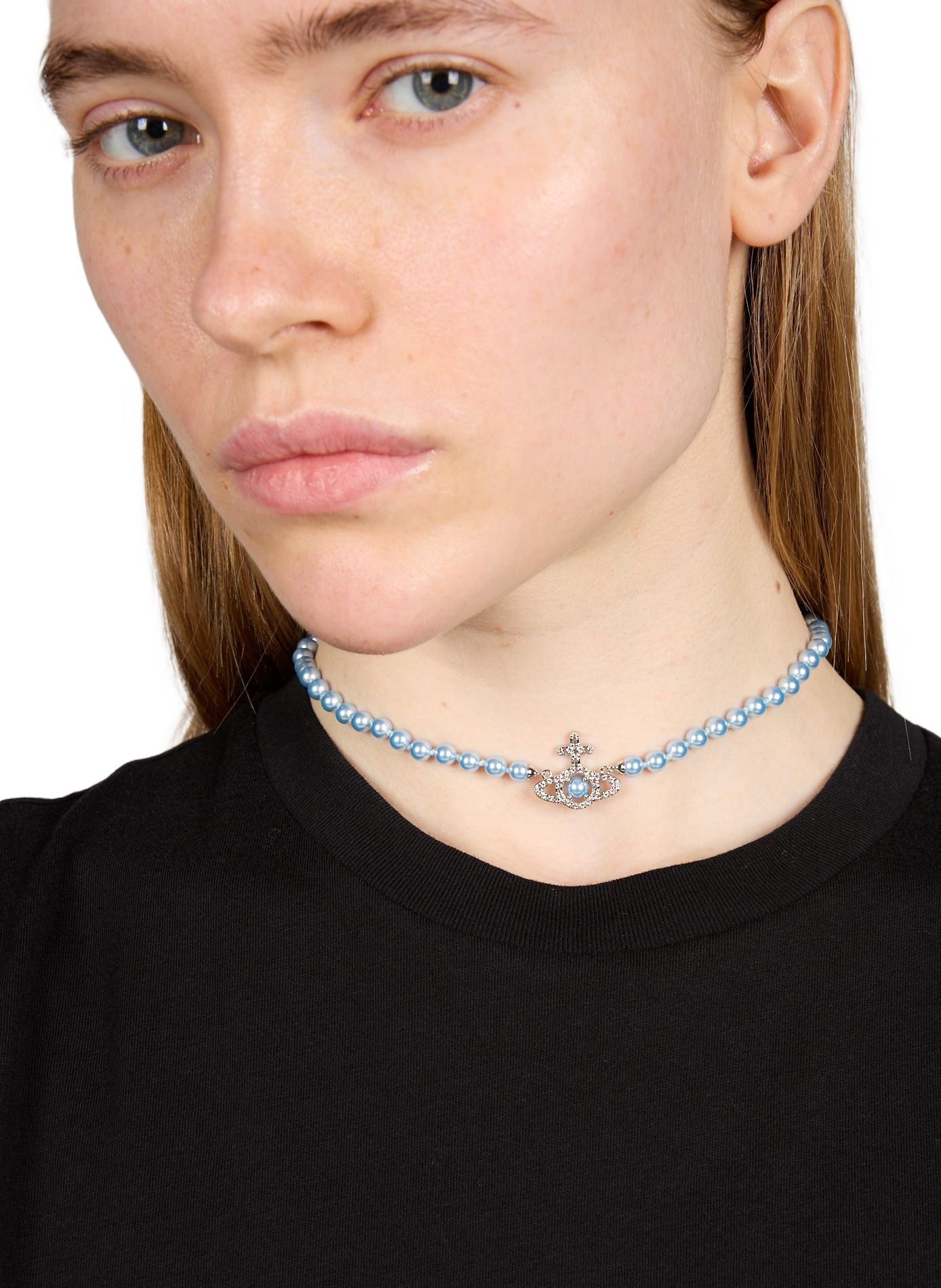 Collier en perles Olympia VIVIENNE WESTWOOD Bleu