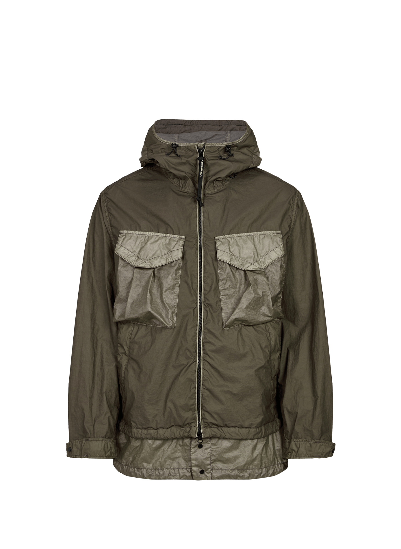 Bi-TM Mixed Goggle Hooded Jacket CP COMPANY Grey