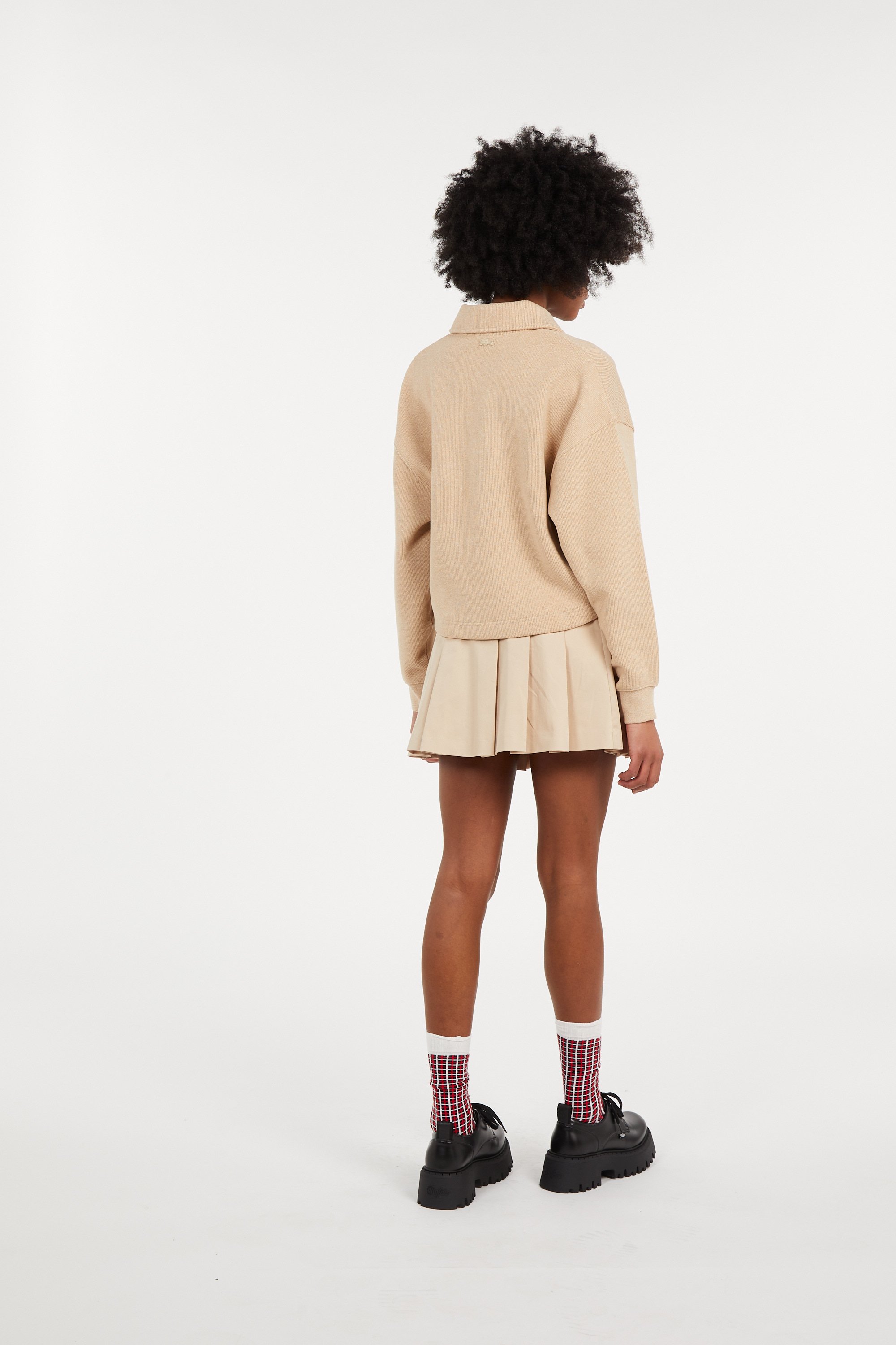 Polo sweatshirt LACOSTE Beige