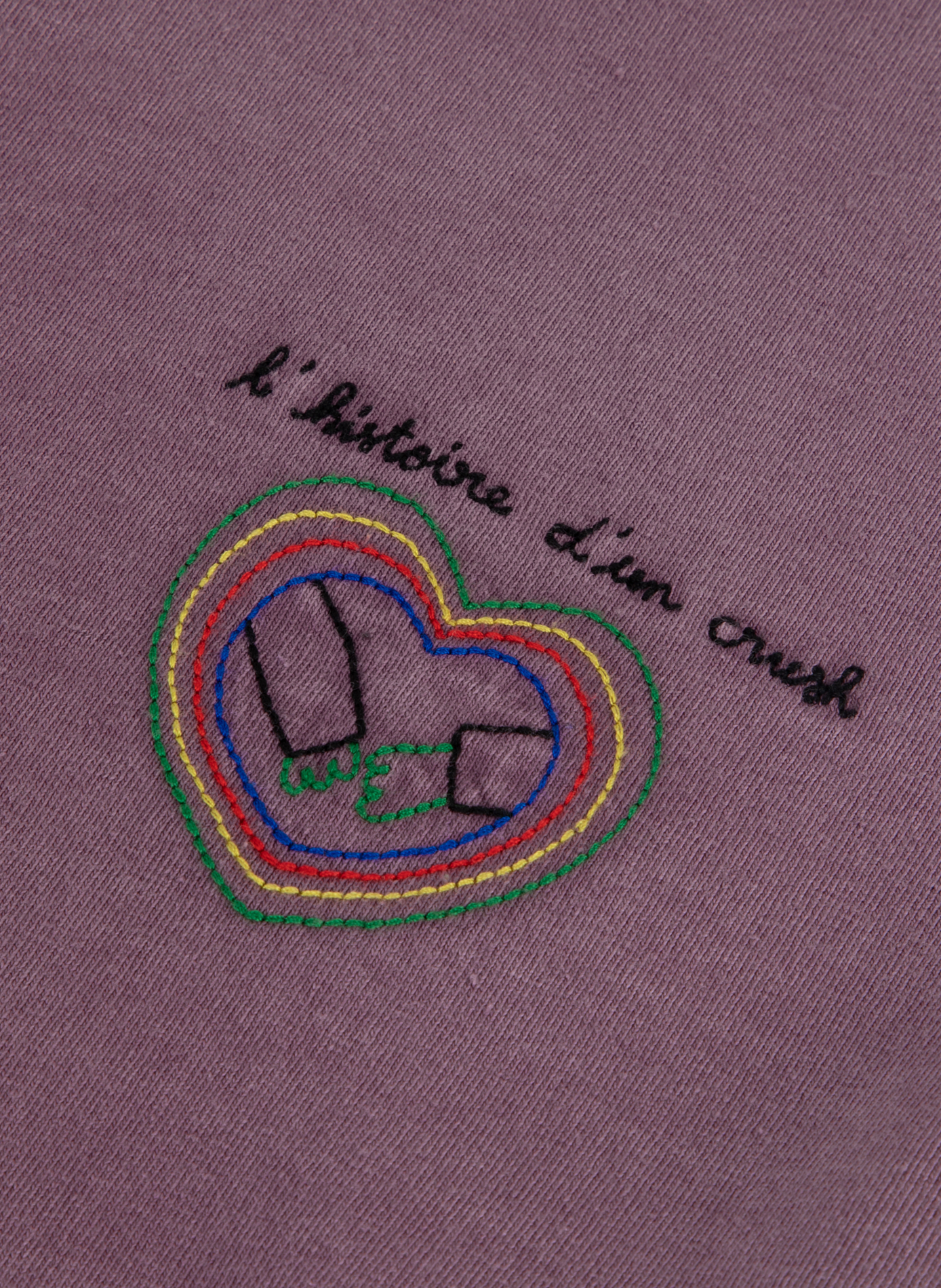 Round neck T-shirt MAISON LABICHE Purple