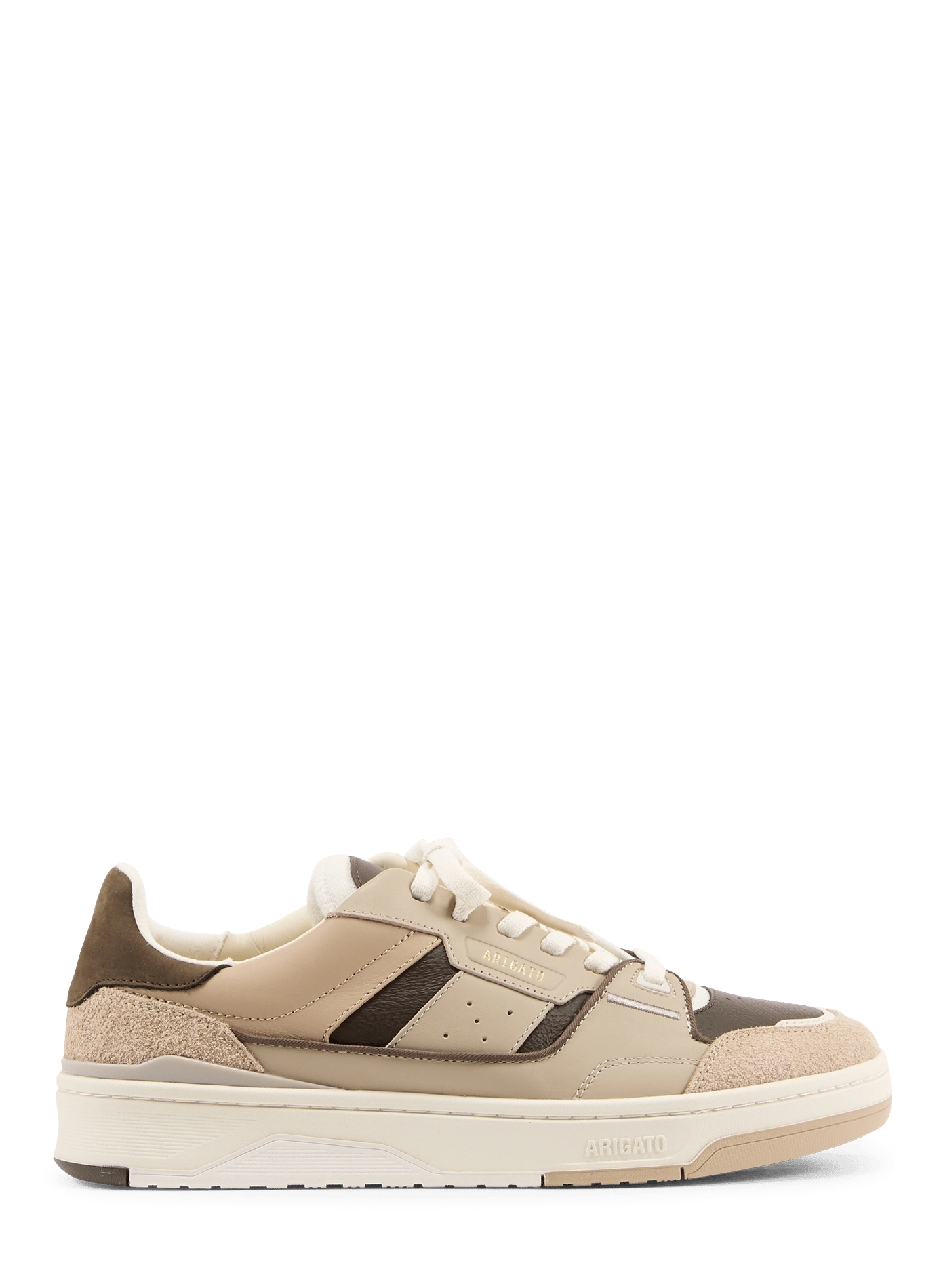 Mixed leather low-top sneakers AXEL ARIGATO Multicolour