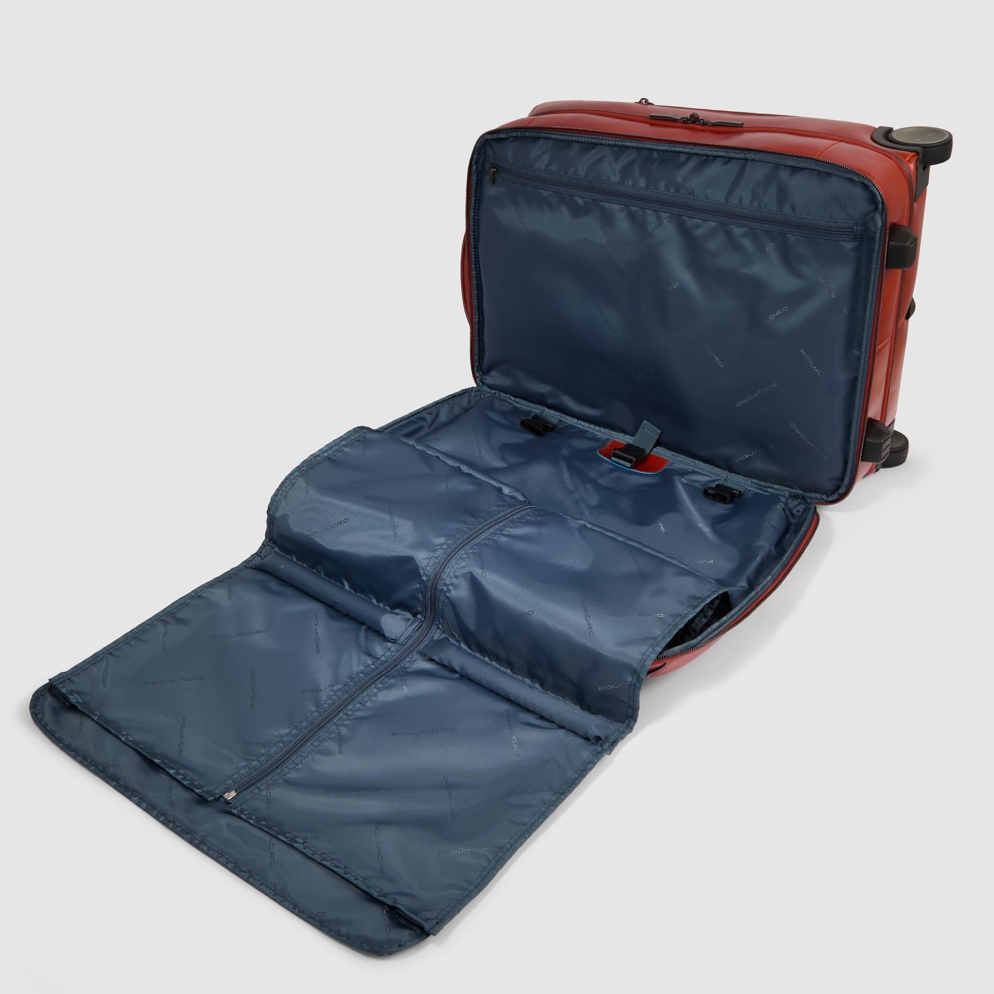 Handbagagekoffer met kledingkastje met wielen PIQUADRO Bruin