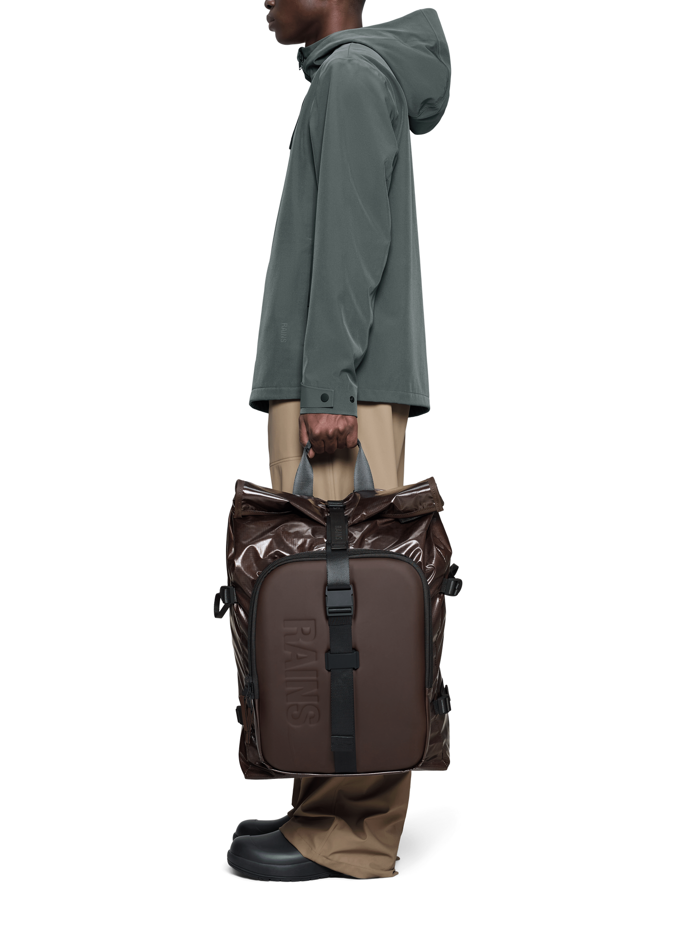 Wasserdichter Rucksack Sibu Shield RAINS Braun