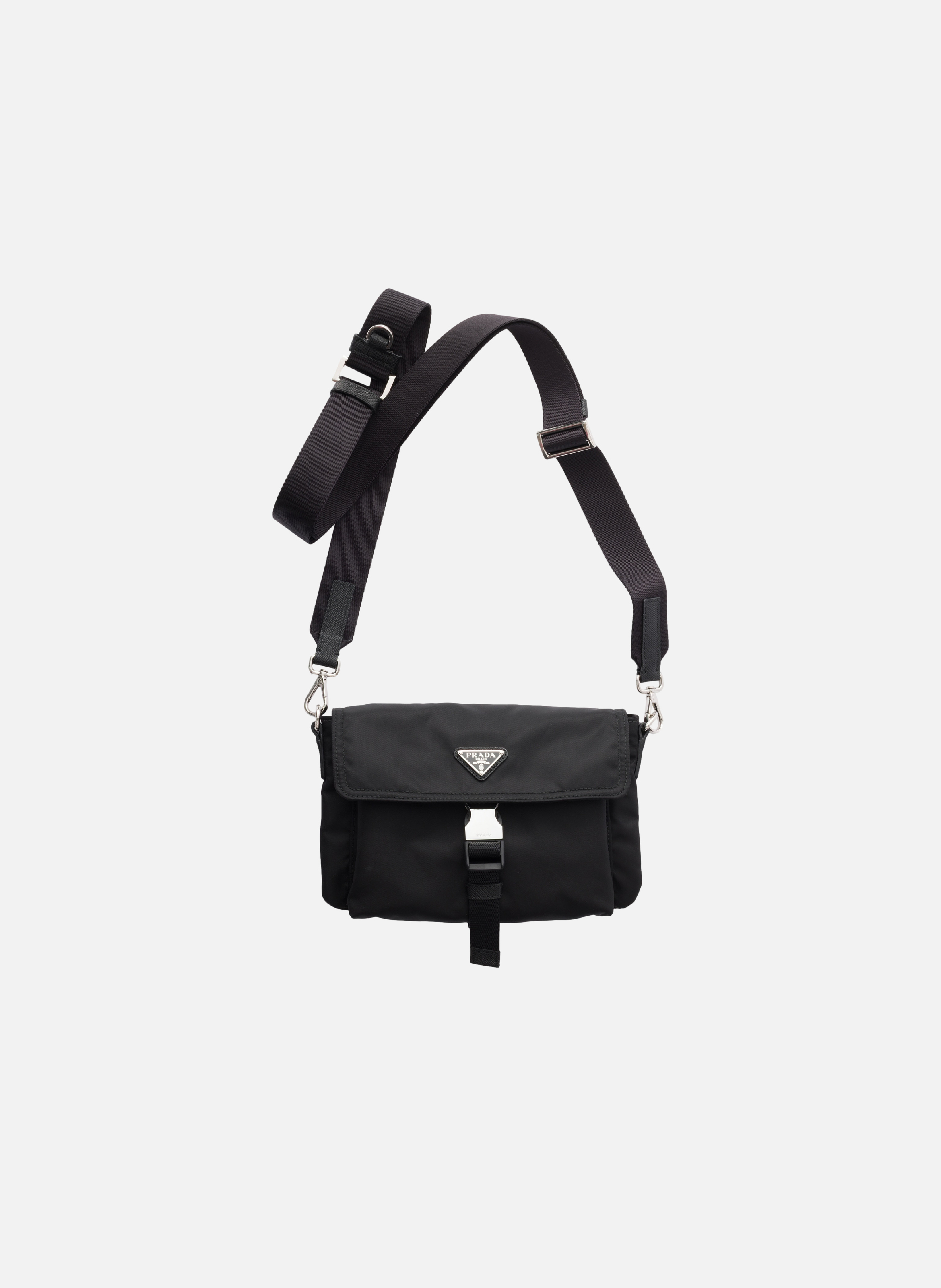 Étui pour smartphone en re-nylon PRADA Noir