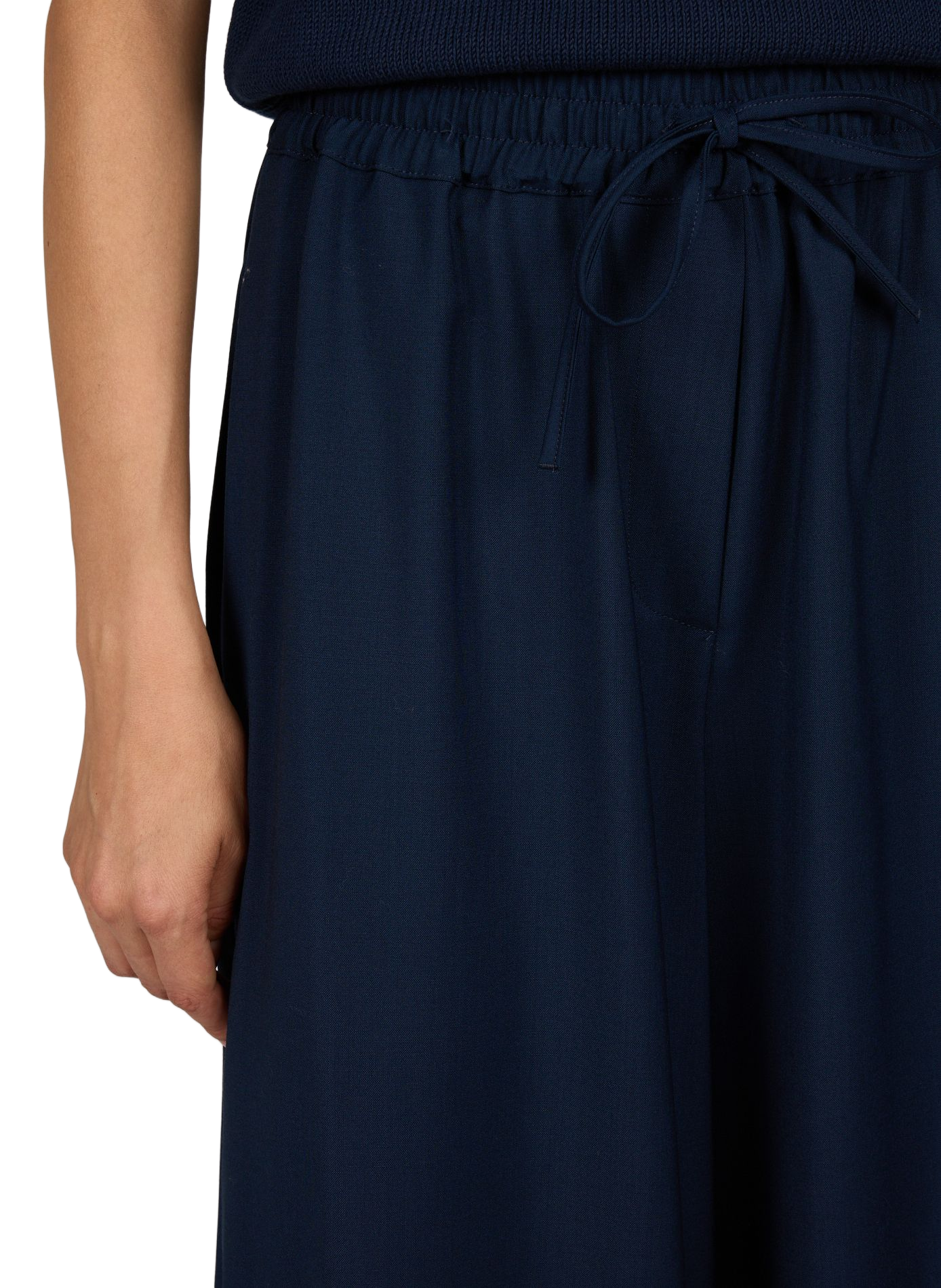 Wide-leg wool trousers MAX MARA WEEK END Blue