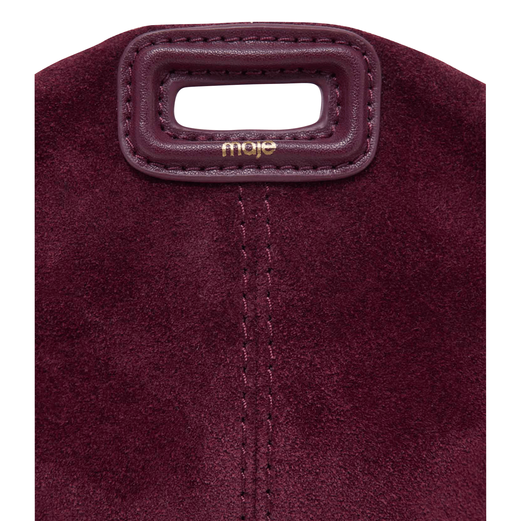 Sac bandoulière en cuir MAJE Violet