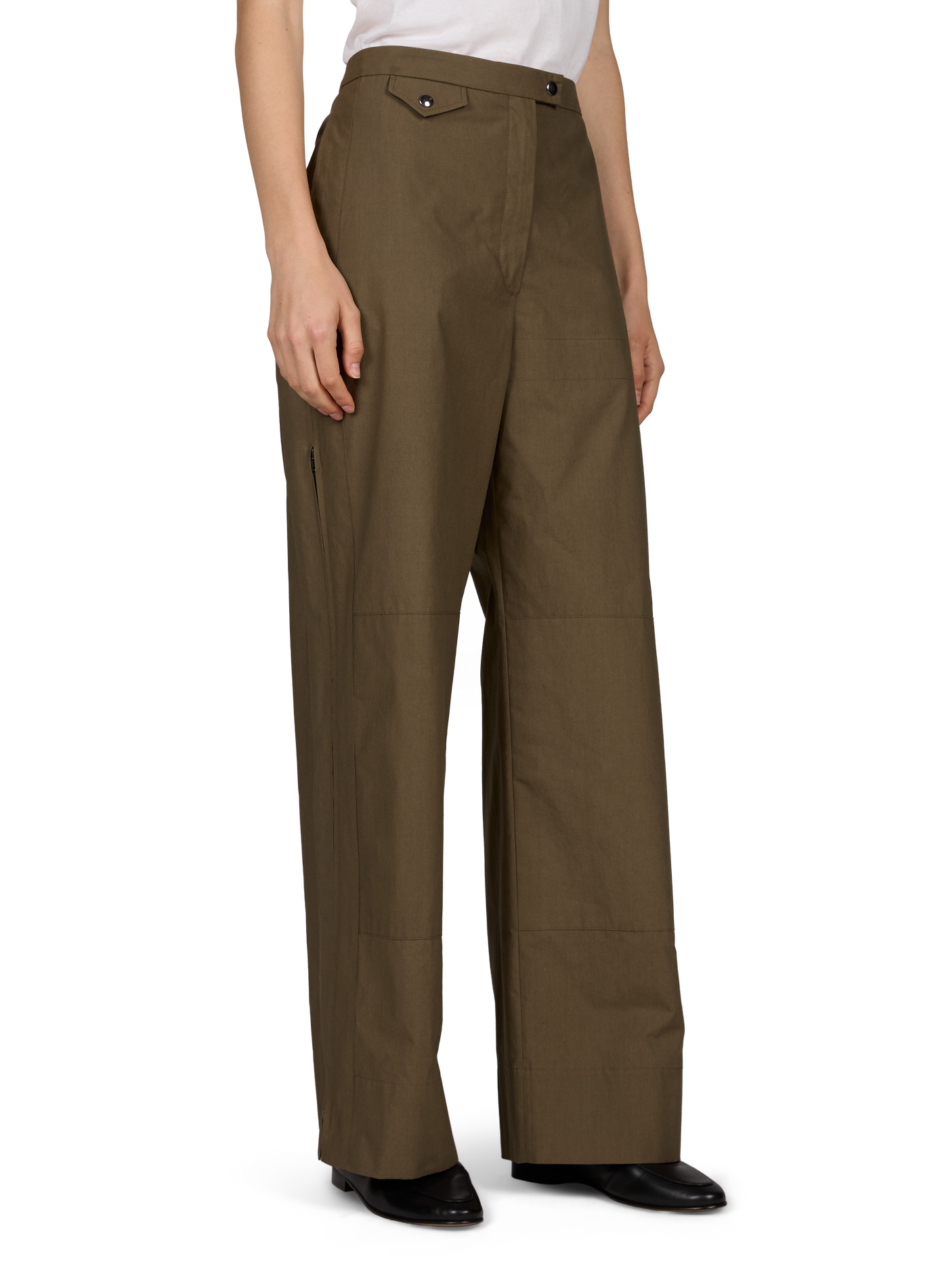Pantalon droit Gemma en coton CALVIN KLEIN COLLECTION Gris
