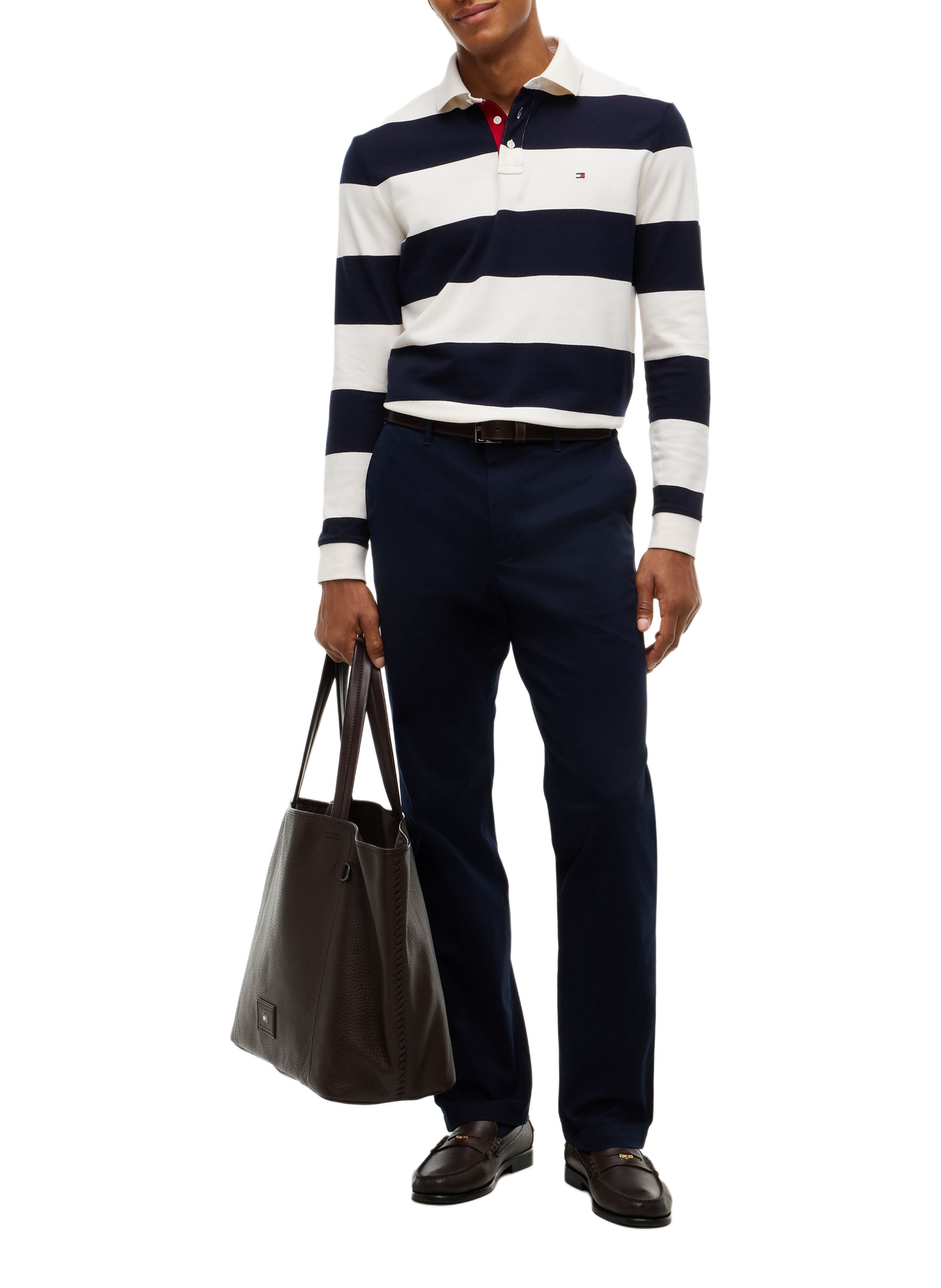 Polo manches longues rayé TOMMY HILFIGER Multicolour