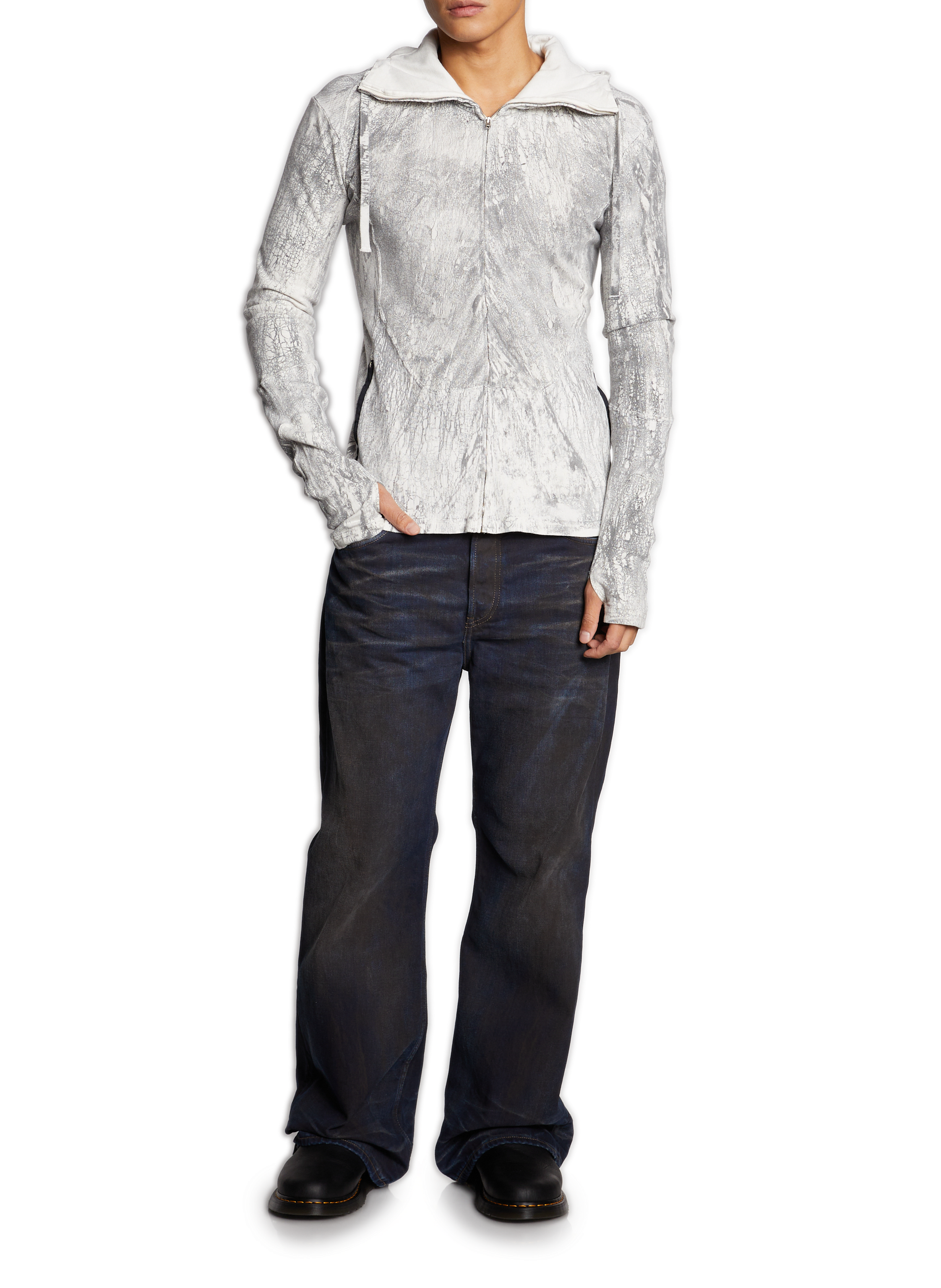 Gilet mit Craquelé-Effekt ACNE STUDIOS Grau