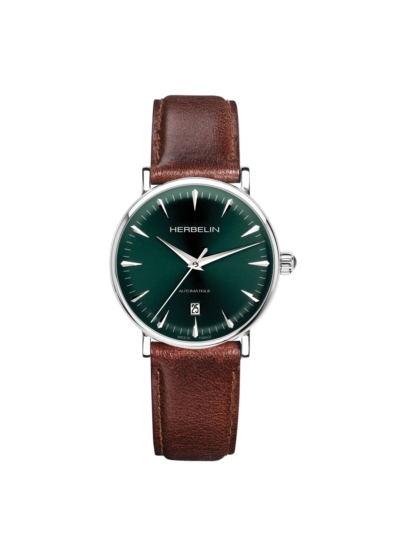 Automatikuhr mit Lederarmband HERBELIN Grun